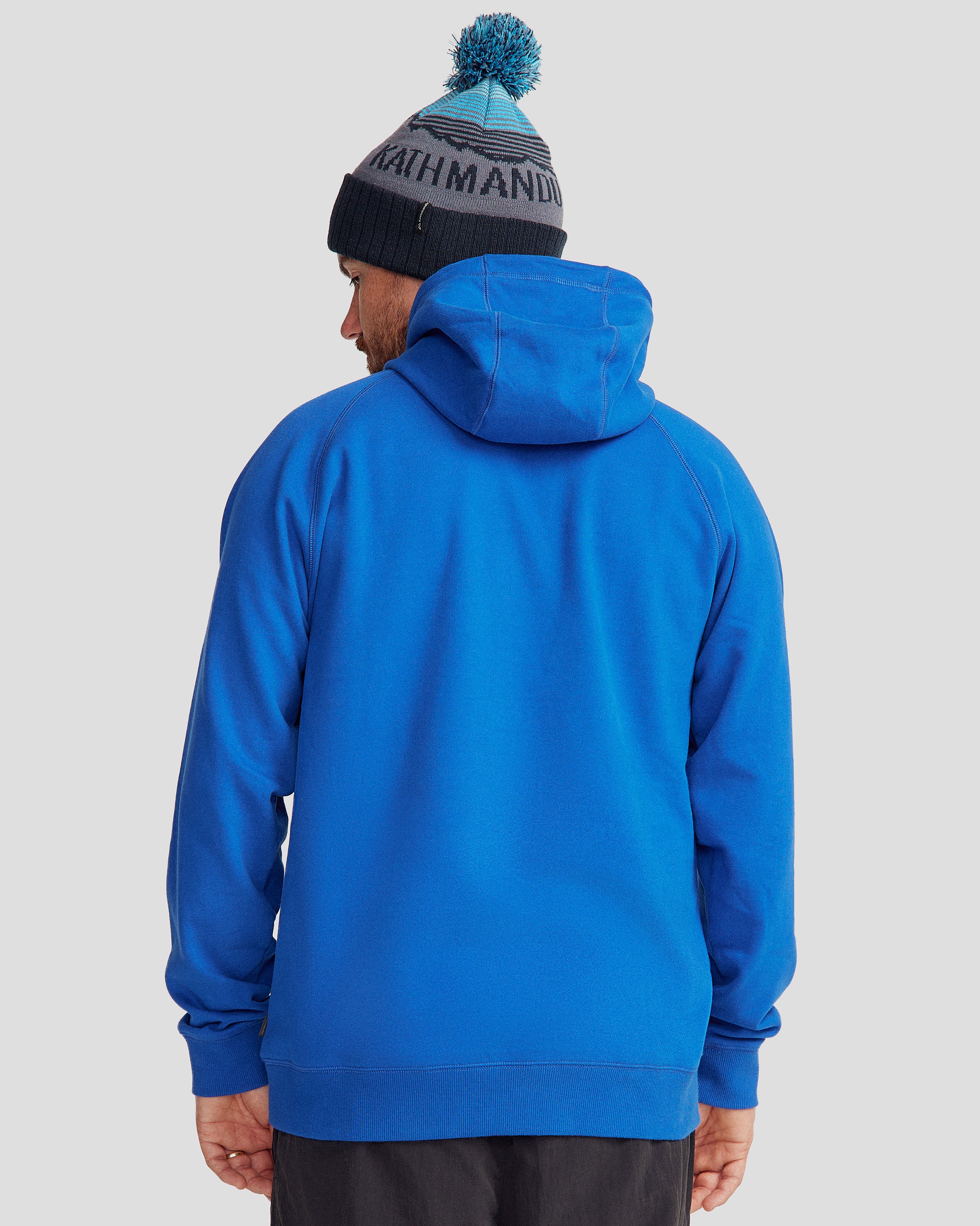 Men's Peak Badge Hoodie - Peak Blue - Image 4