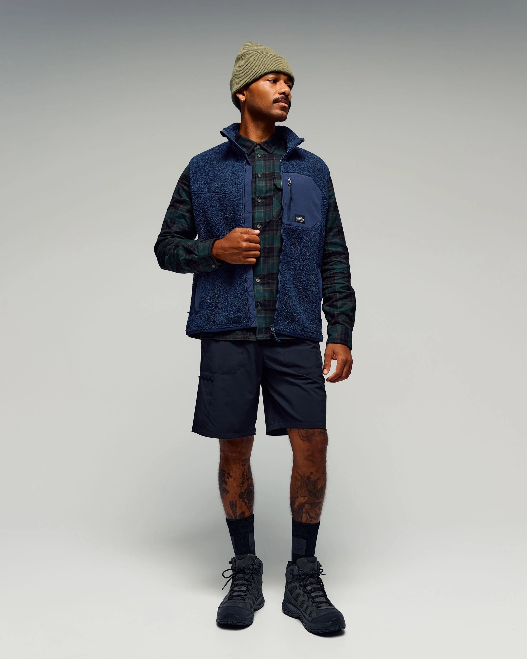 Men's Retreat Carrillon Long Sleeve Shirt -  Deep Forest Plaid - Image 2