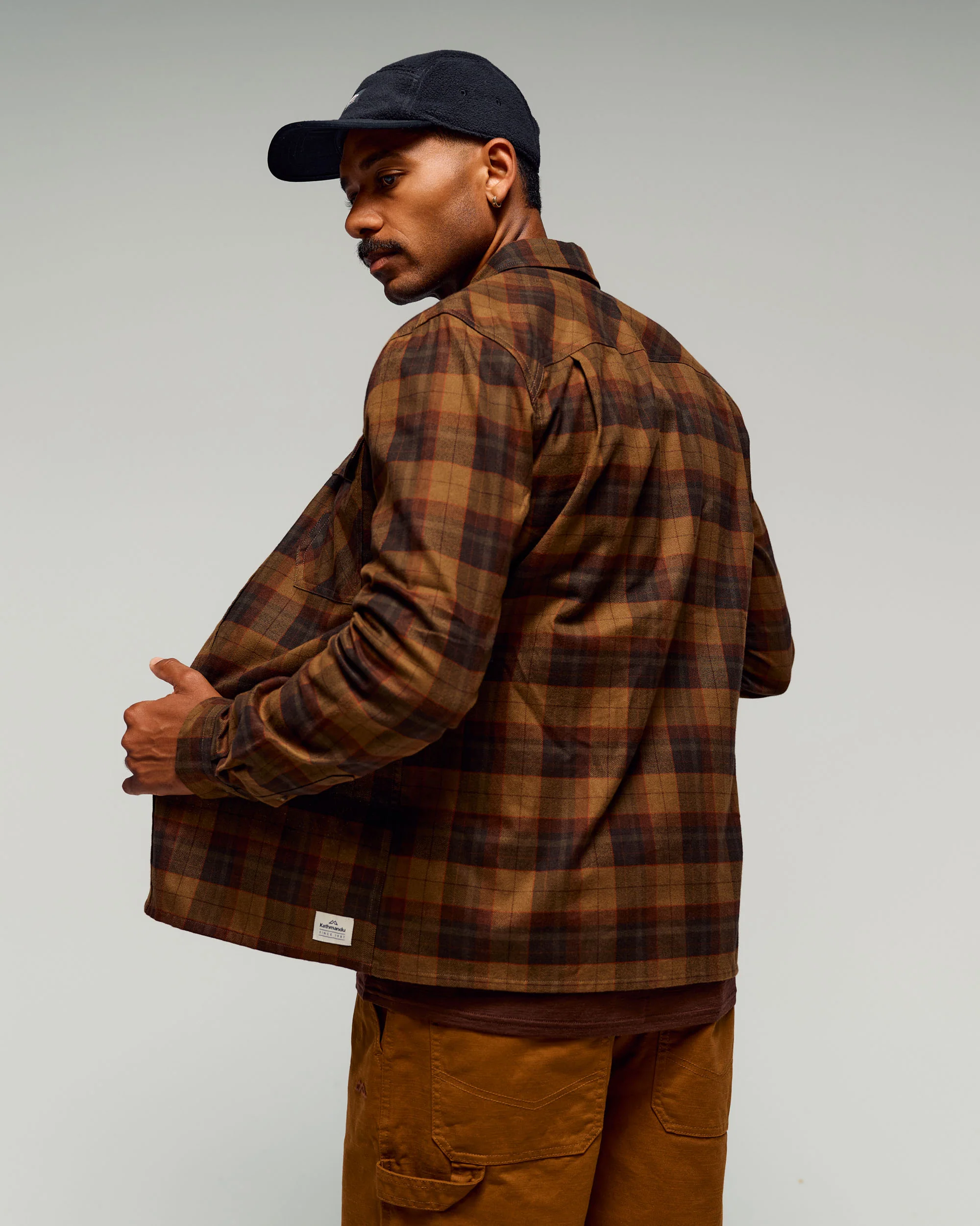 Men's Retreat Carrillon Long Sleeve Shirt -  Liquer Plaid - Image 3