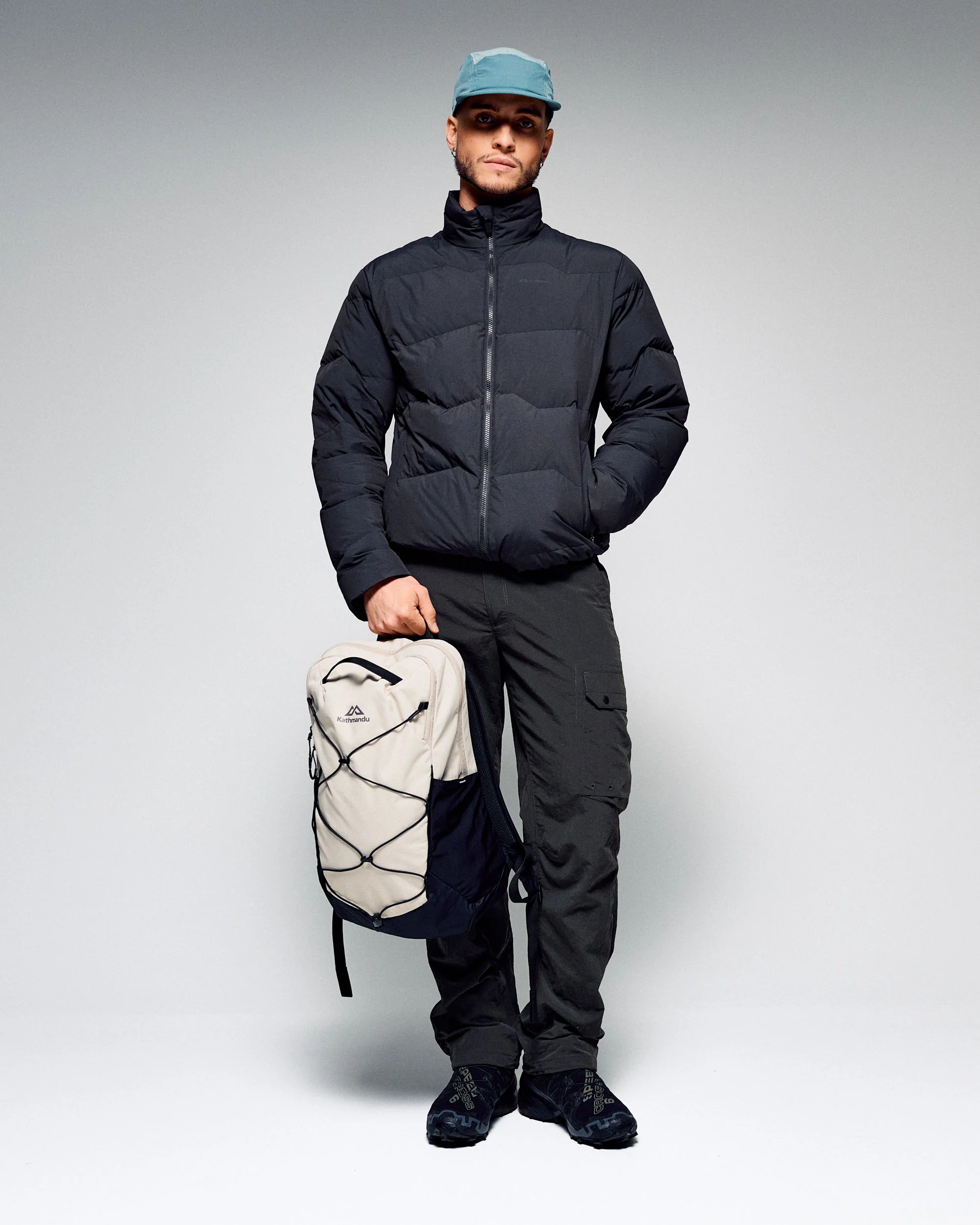 Men's Retreat Down Jacket - Washed Black - Image 2