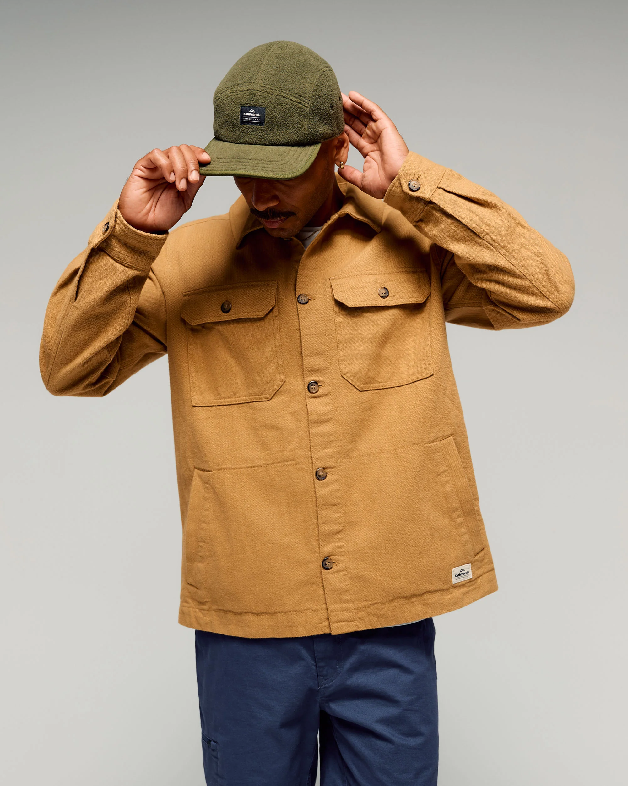 Men's Retreat Huntly Long Sleeve Overshirt -  Canvas - Image 2