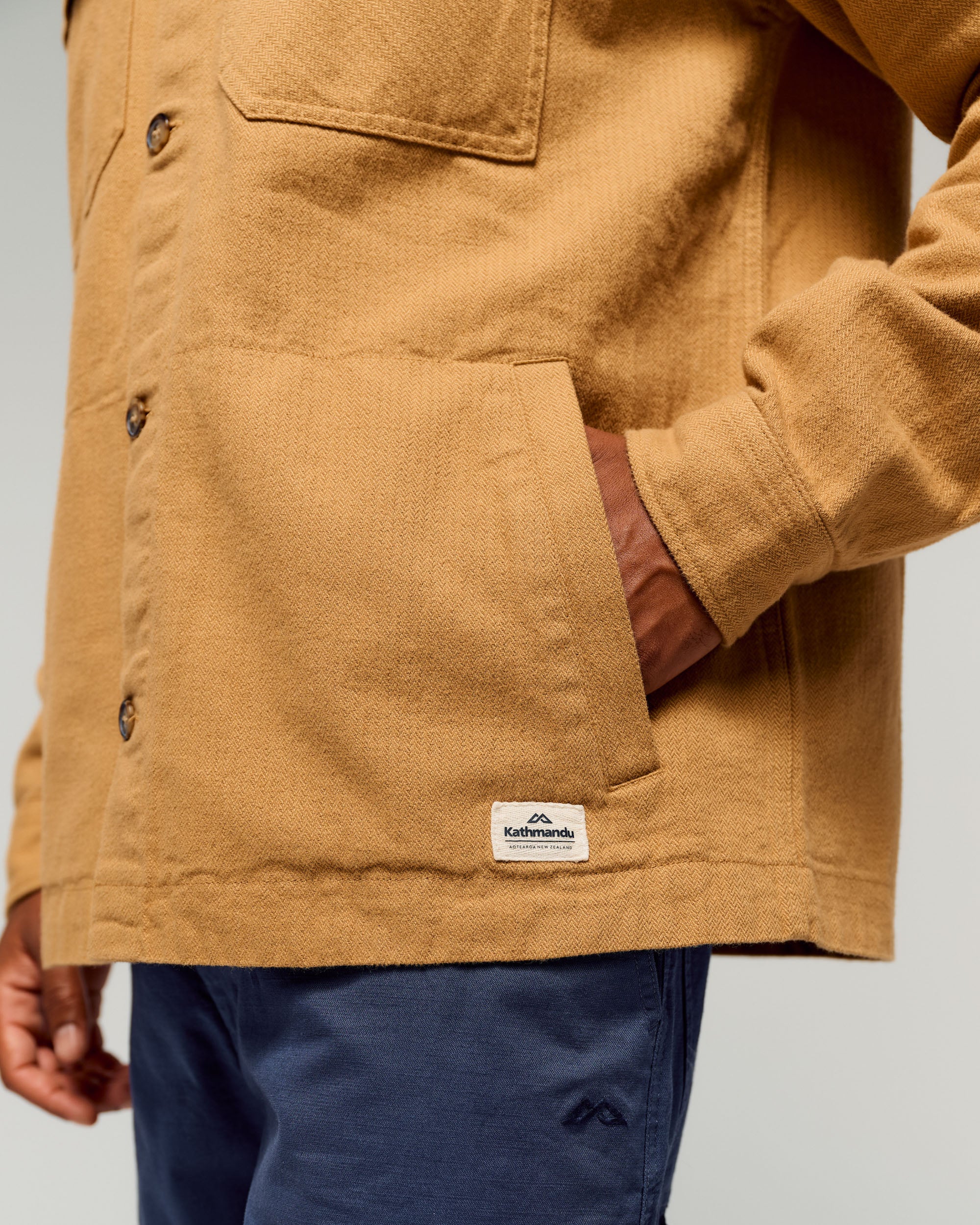Men's Retreat Huntly Long Sleeve Overshirt -  Canvas - Image 4