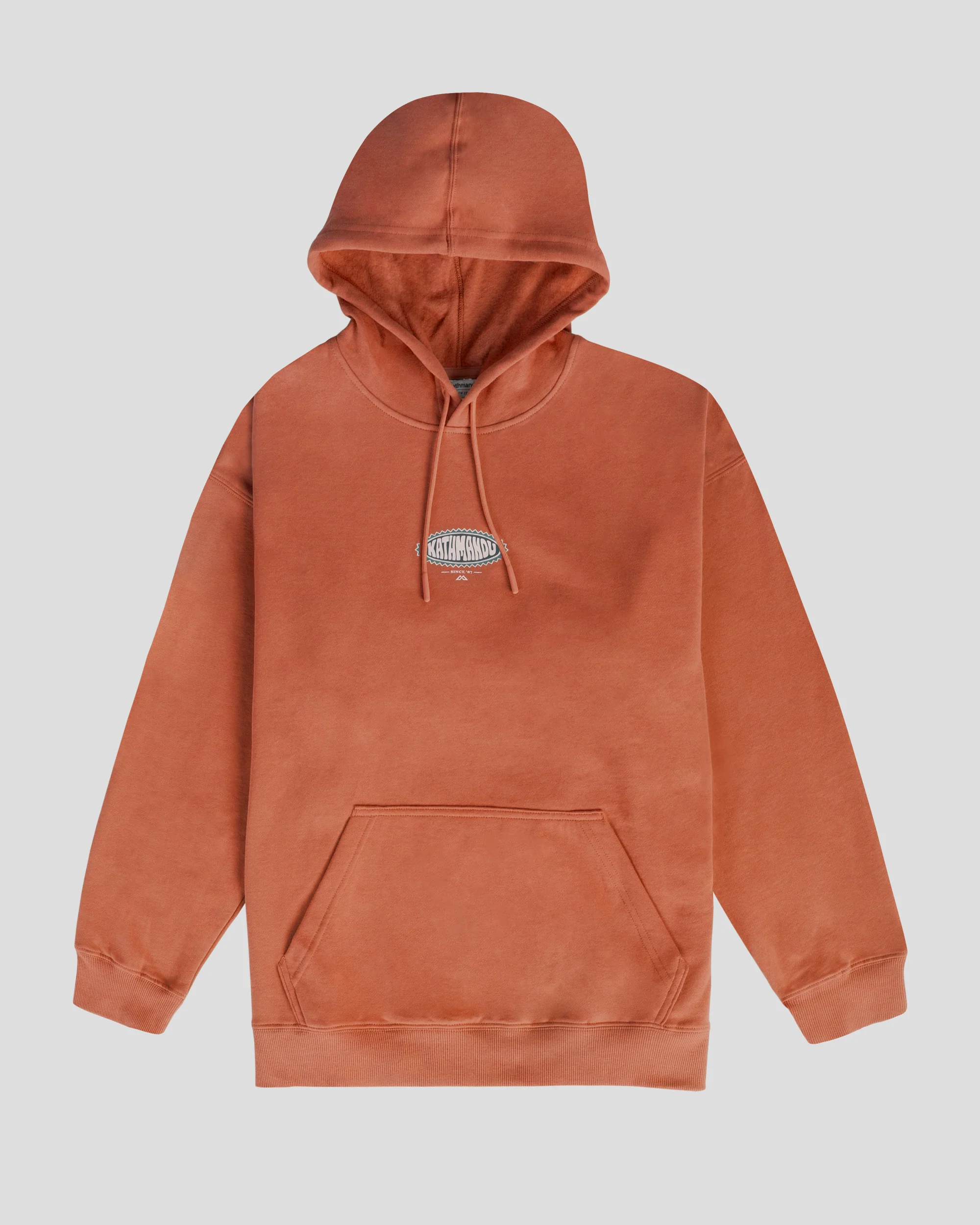 Men’s Retro Badge Hoodie  -  Copper - Image 4