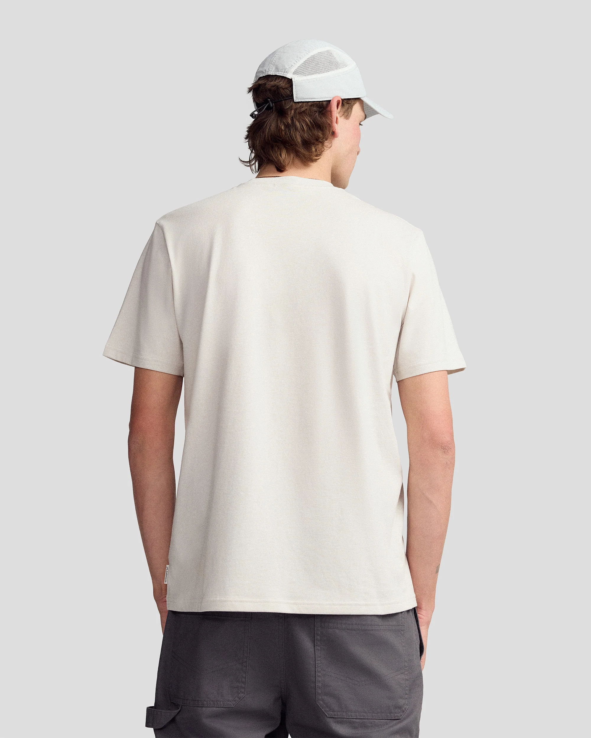 Men’s Retro Badge Organic Cotton T-Shirt - Shroom - Image 4