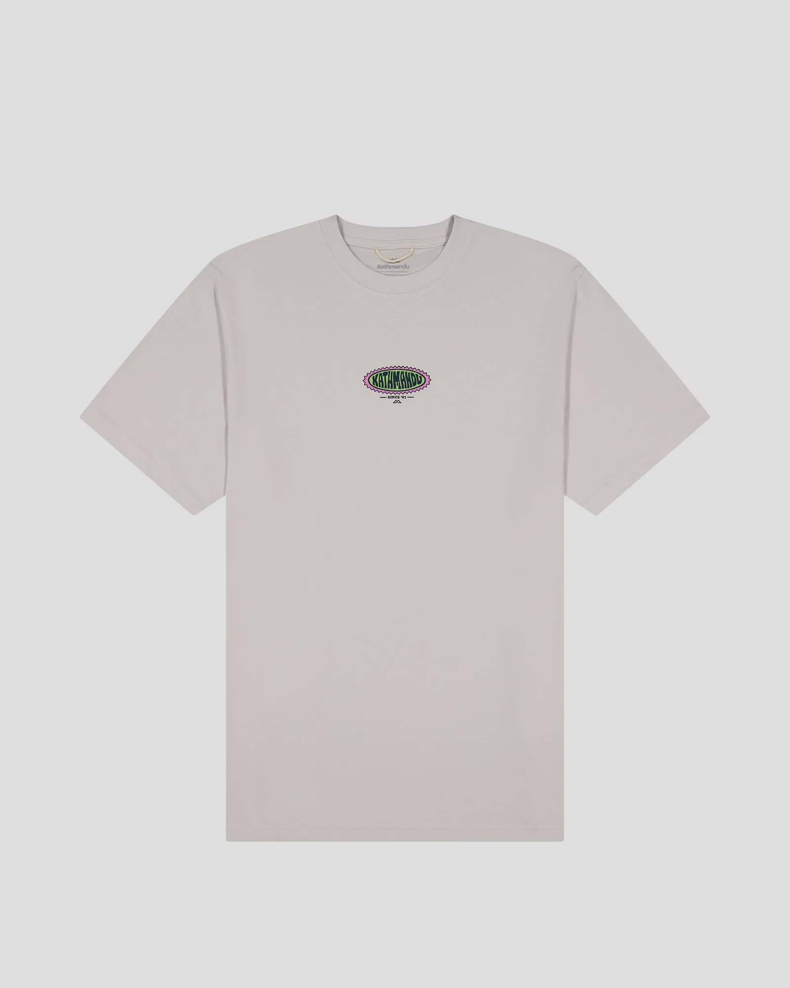 Men’s Retro Badge Organic Cotton T-Shirt - Shroom - Image 6