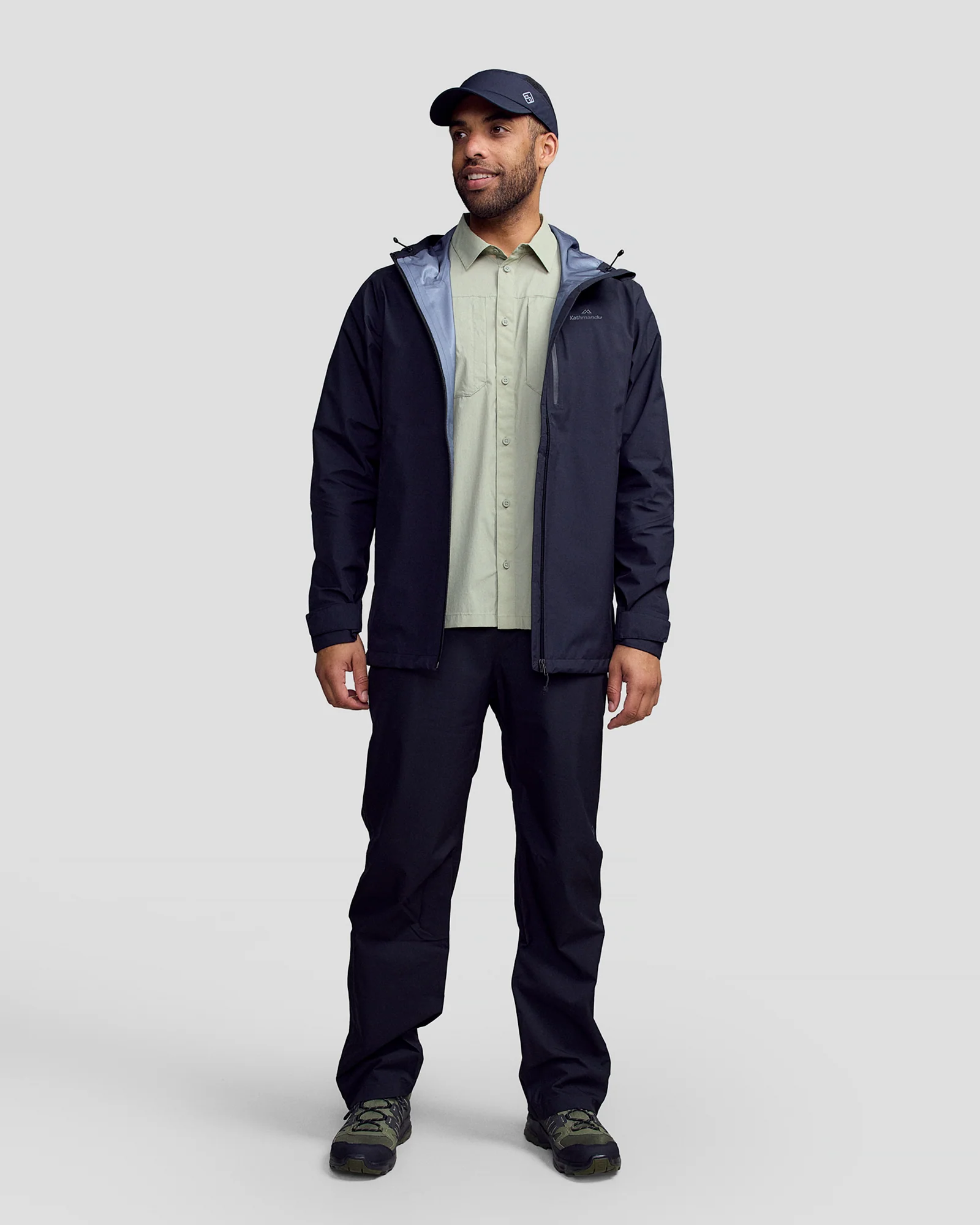 Men's Ridge 3L GORE-TEX Rain Jacket - Black Stingray - Image 4