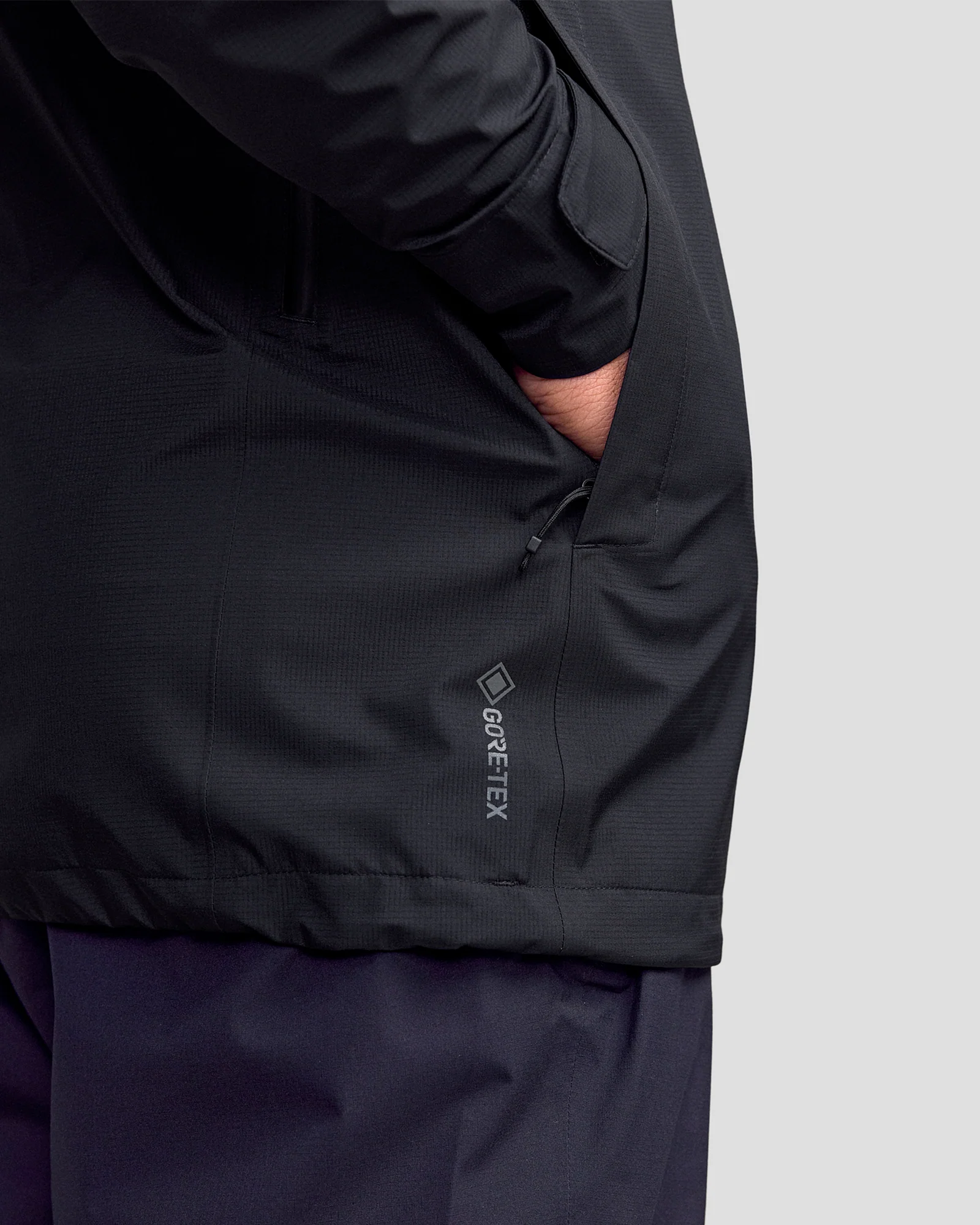 Men's Ridge 3L GORE-TEX Rain Jacket - Black Stingray - Image 7