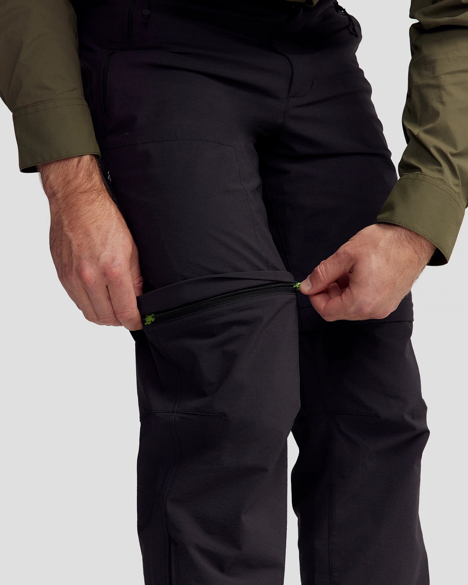 Men’s Ridge Convertible Pants - Black Stingray - Image 3