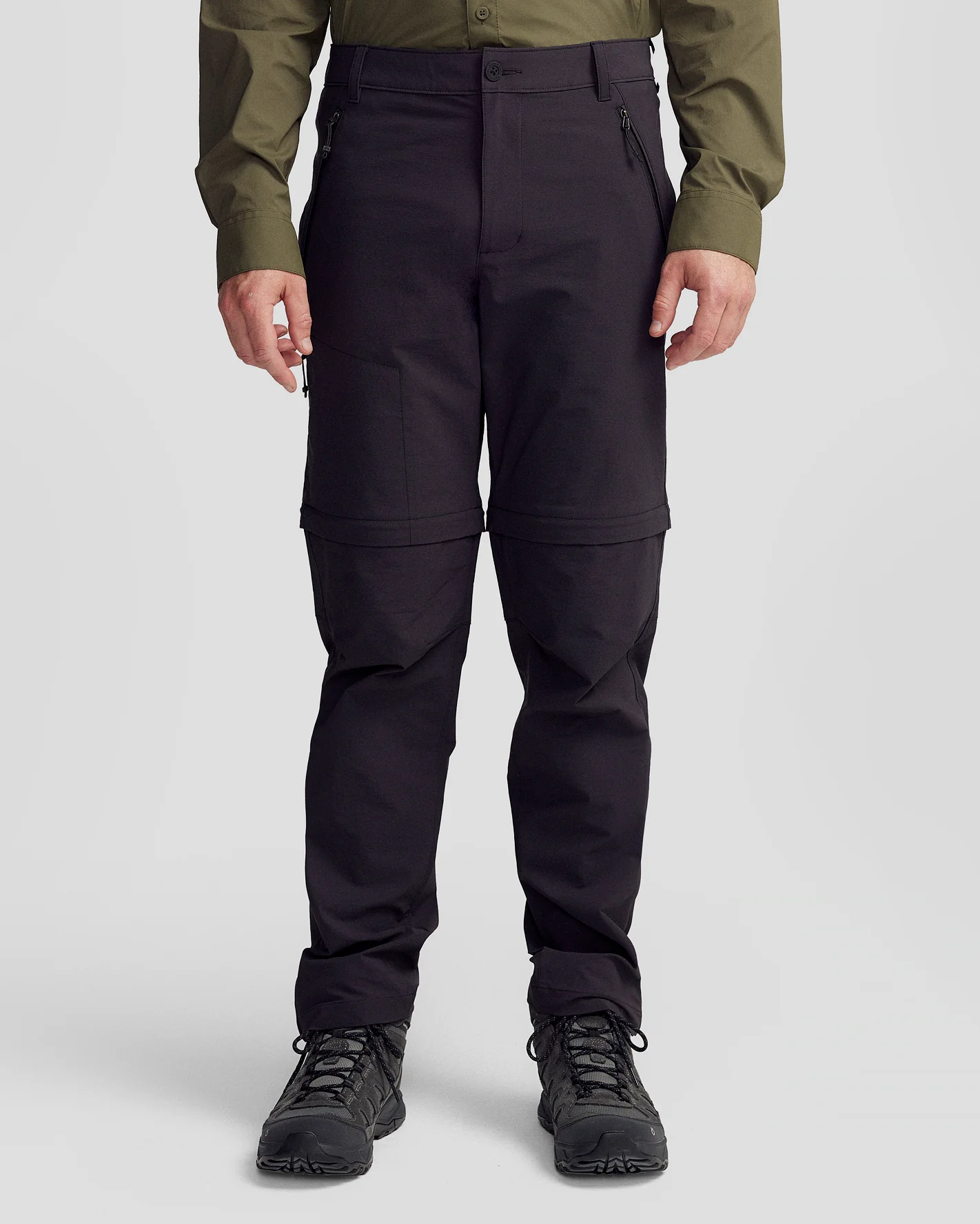 Men’s Ridge Convertible Pants - Black Stingray - Image 4