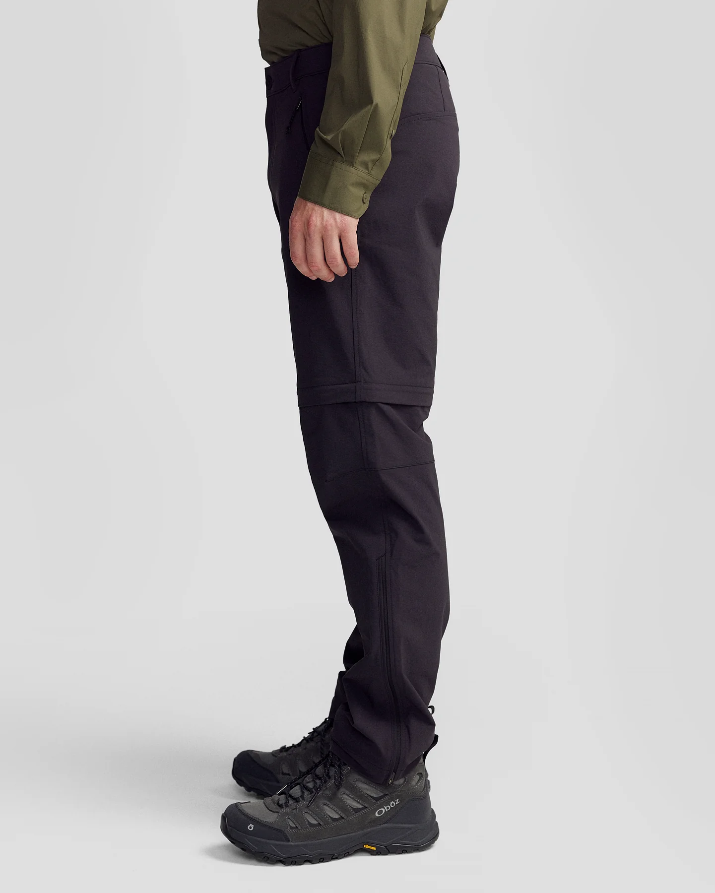Men’s Ridge Convertible Pants - Black Stingray - Image 5