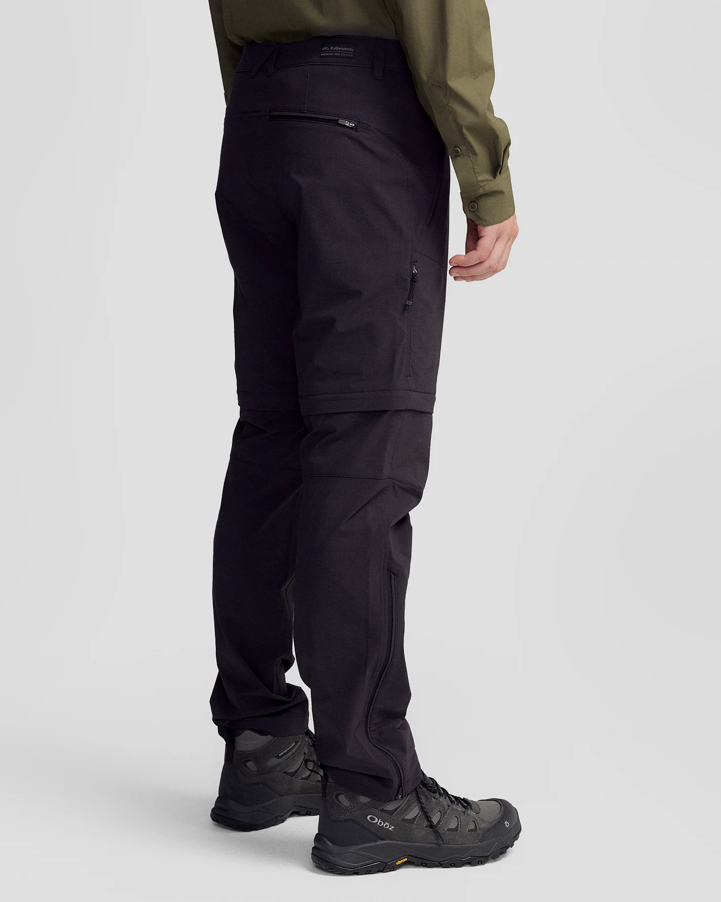 Men’s Ridge Convertible Pants - Black Stingray - Image 6