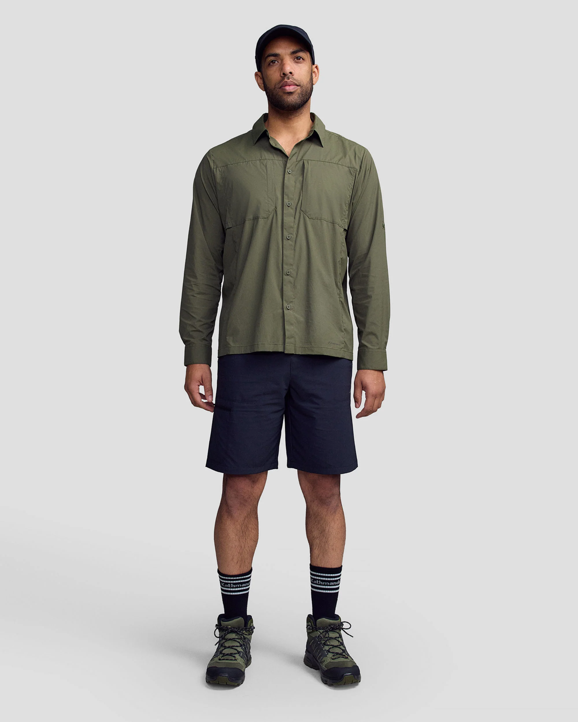 Men’s Ridge UPF Long Sleeve Shirt - Light Moss - Image 3