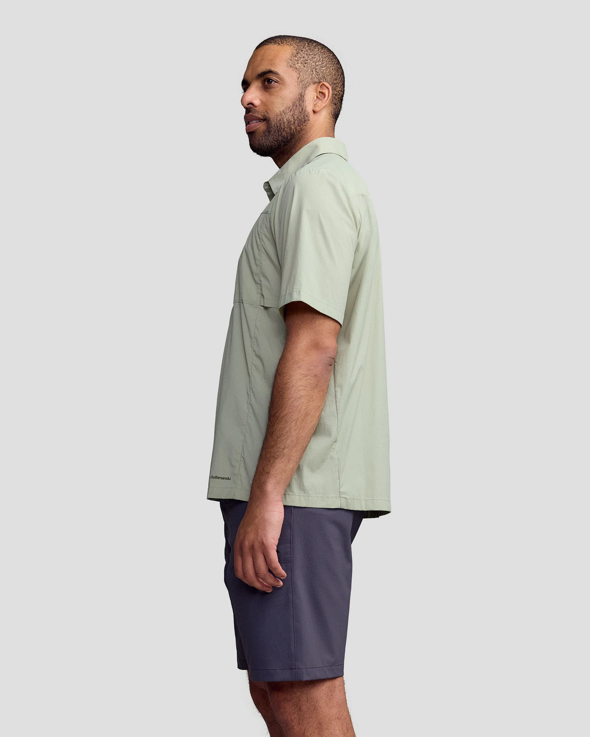 Men’s Ridge UPF Short Sleeve Shirt - Light Beech - Image 4