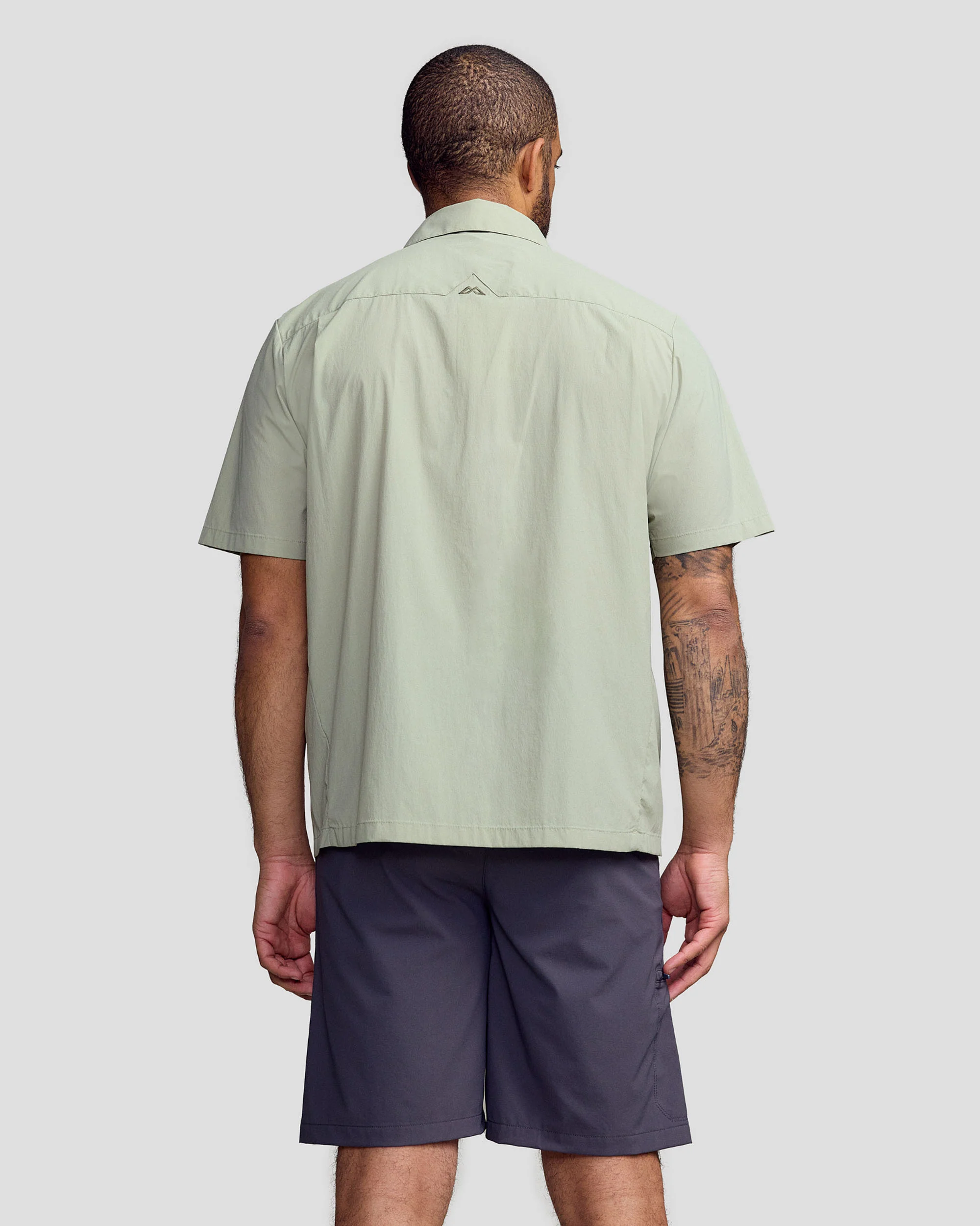 Men’s Ridge UPF Short Sleeve Shirt - Light Beech - Image 5