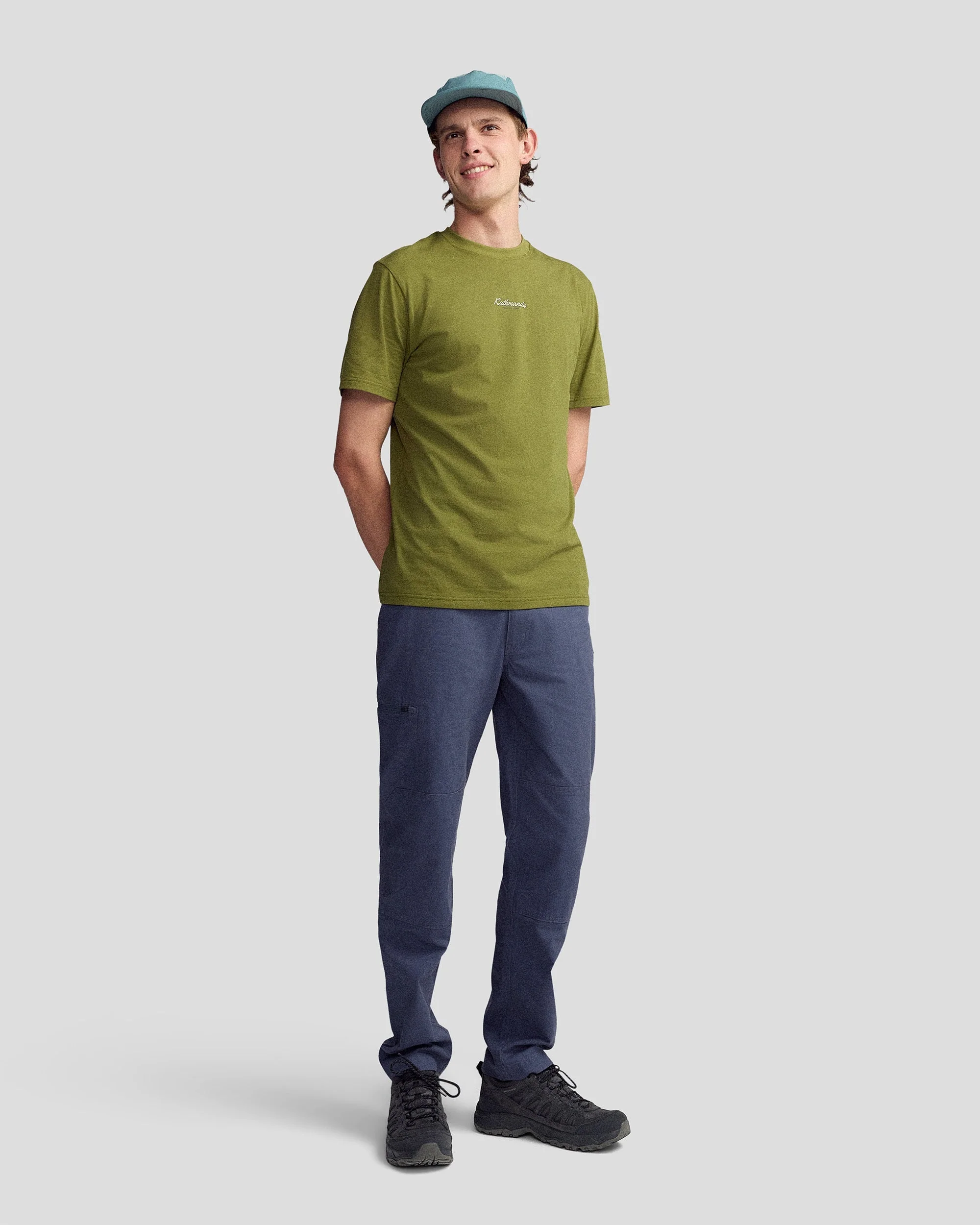 Men’s River Organic Cotton T-shirt  -  Dark Fern - Image 2