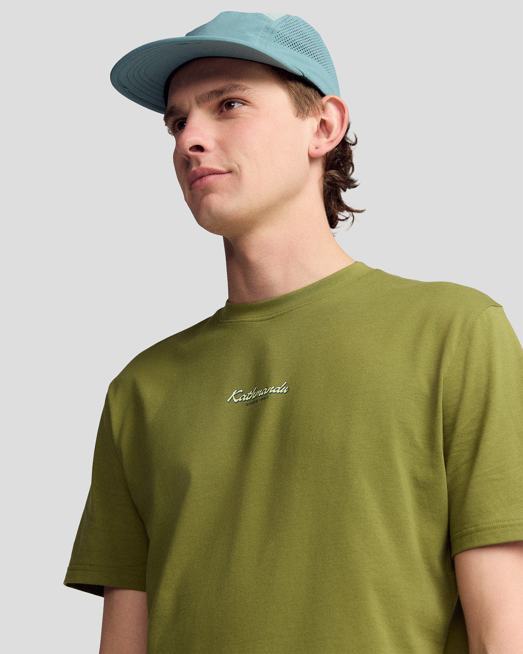 Men’s River Organic Cotton T-shirt  -  Dark Fern - Image 5