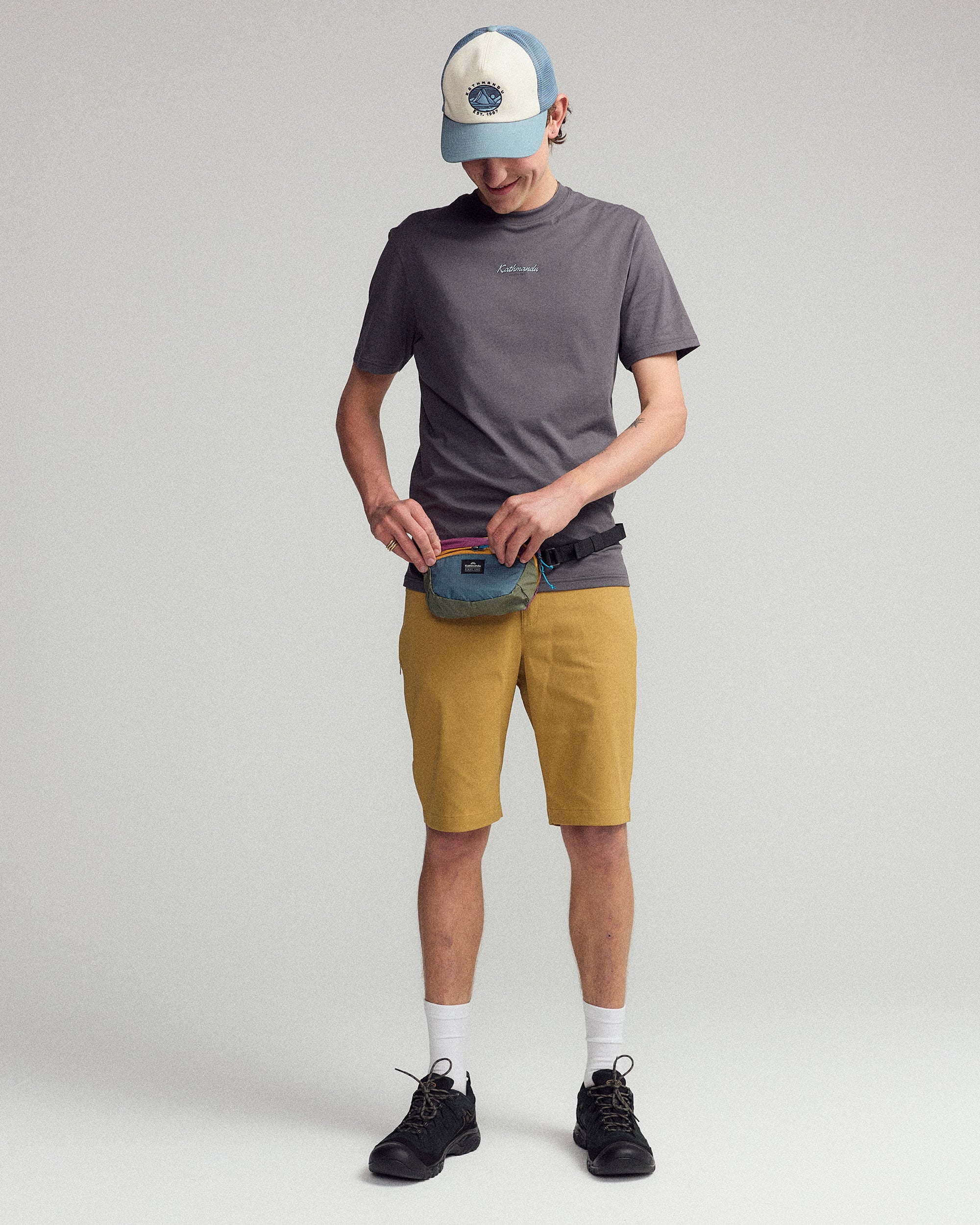 Men’s River Organic Cotton T-shirt  -  Shale - Image 2