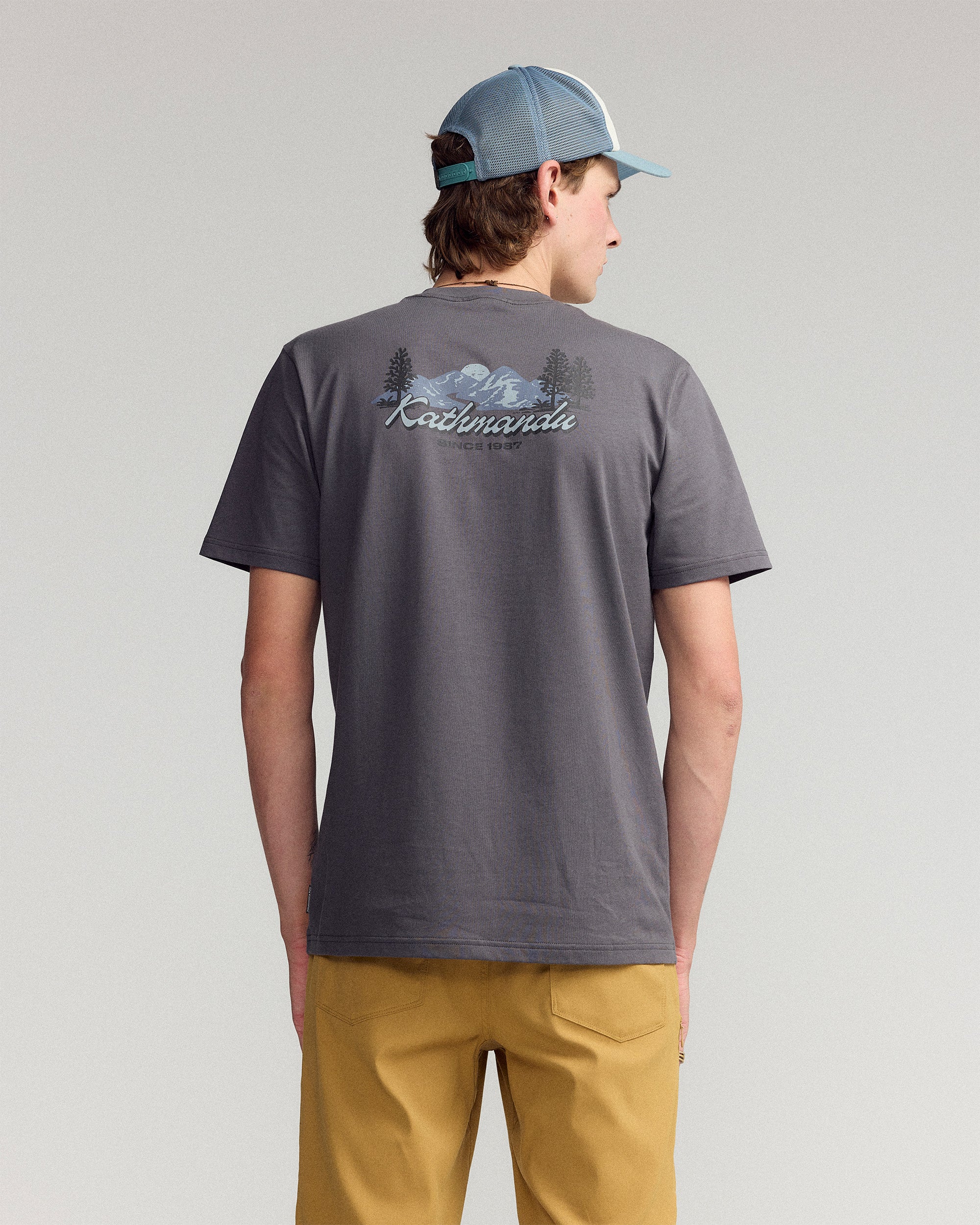 Men’s River Organic Cotton T-shirt  -  Shale - Image 3