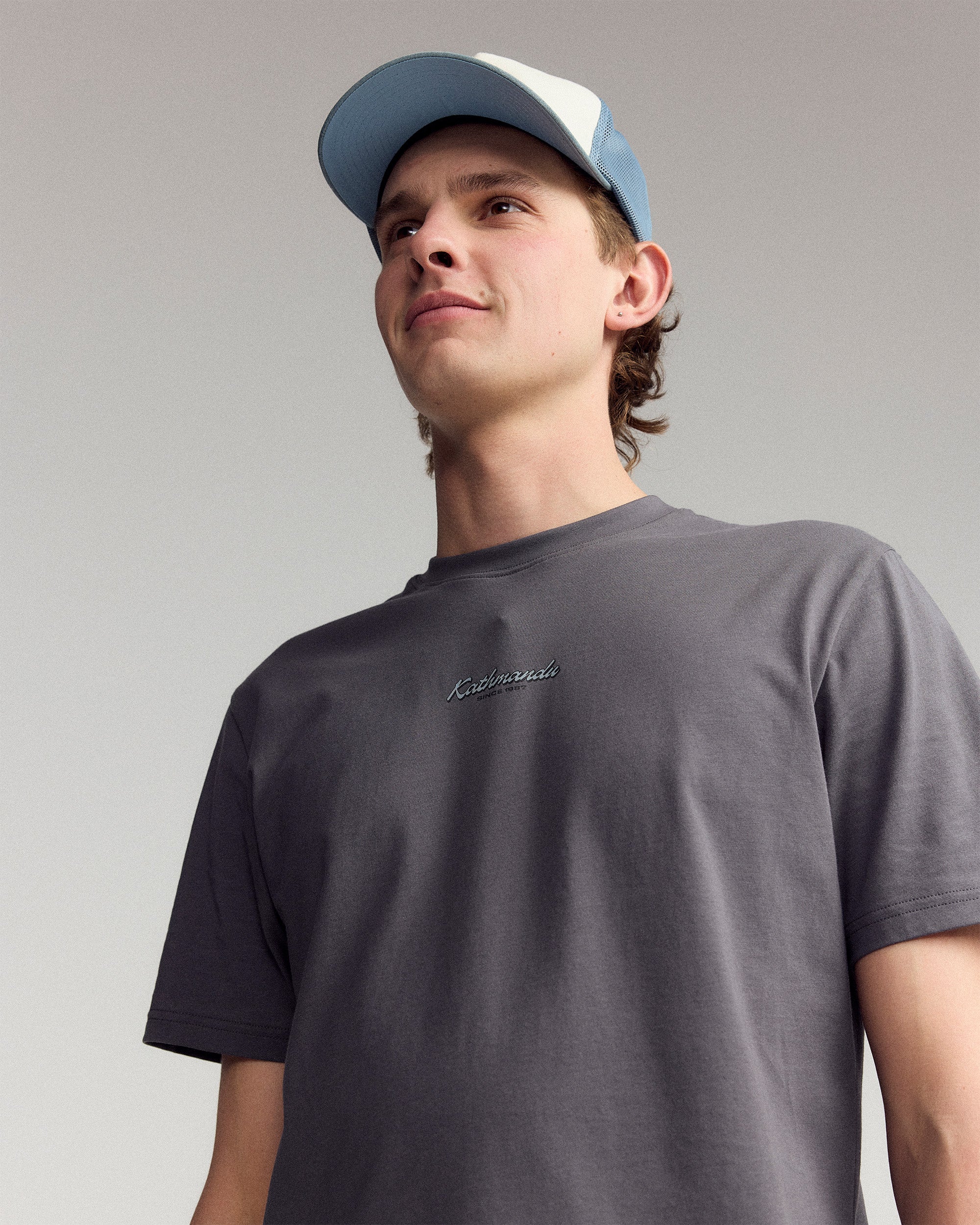 Men’s River Organic Cotton T-shirt  -  Shale - Image 4