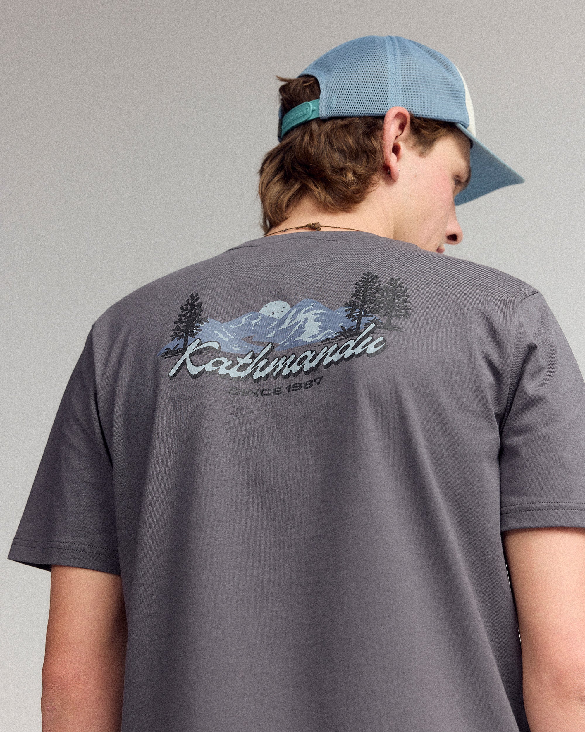Men’s River Organic Cotton T-shirt  -  Shale - Image 5