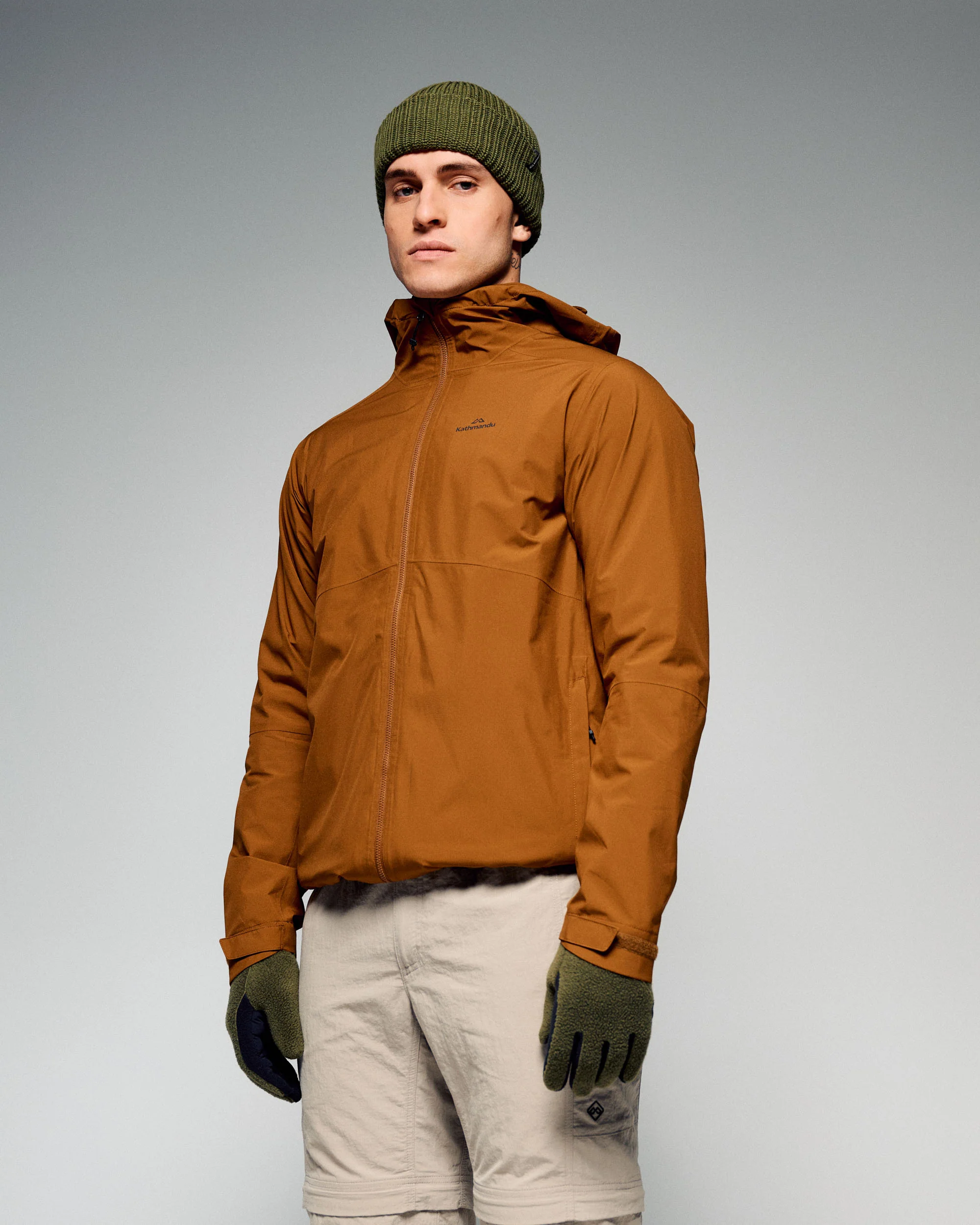 Men's Trailhead 3in1 Rain Hooded Jacket -  Bark - Image 5