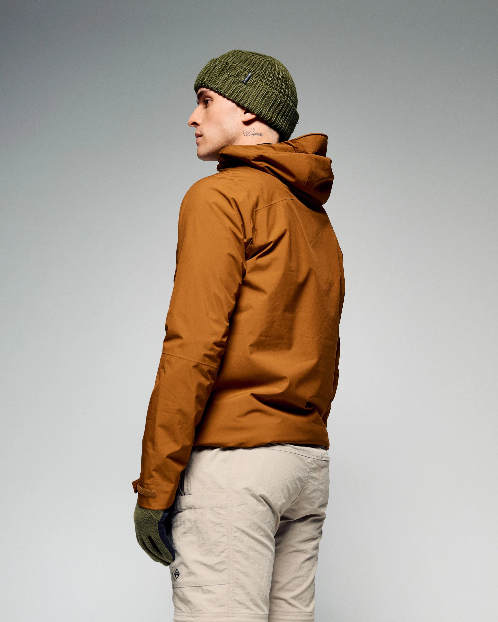 Men's Trailhead 3in1 Rain Hooded Jacket -  Bark - Image 8