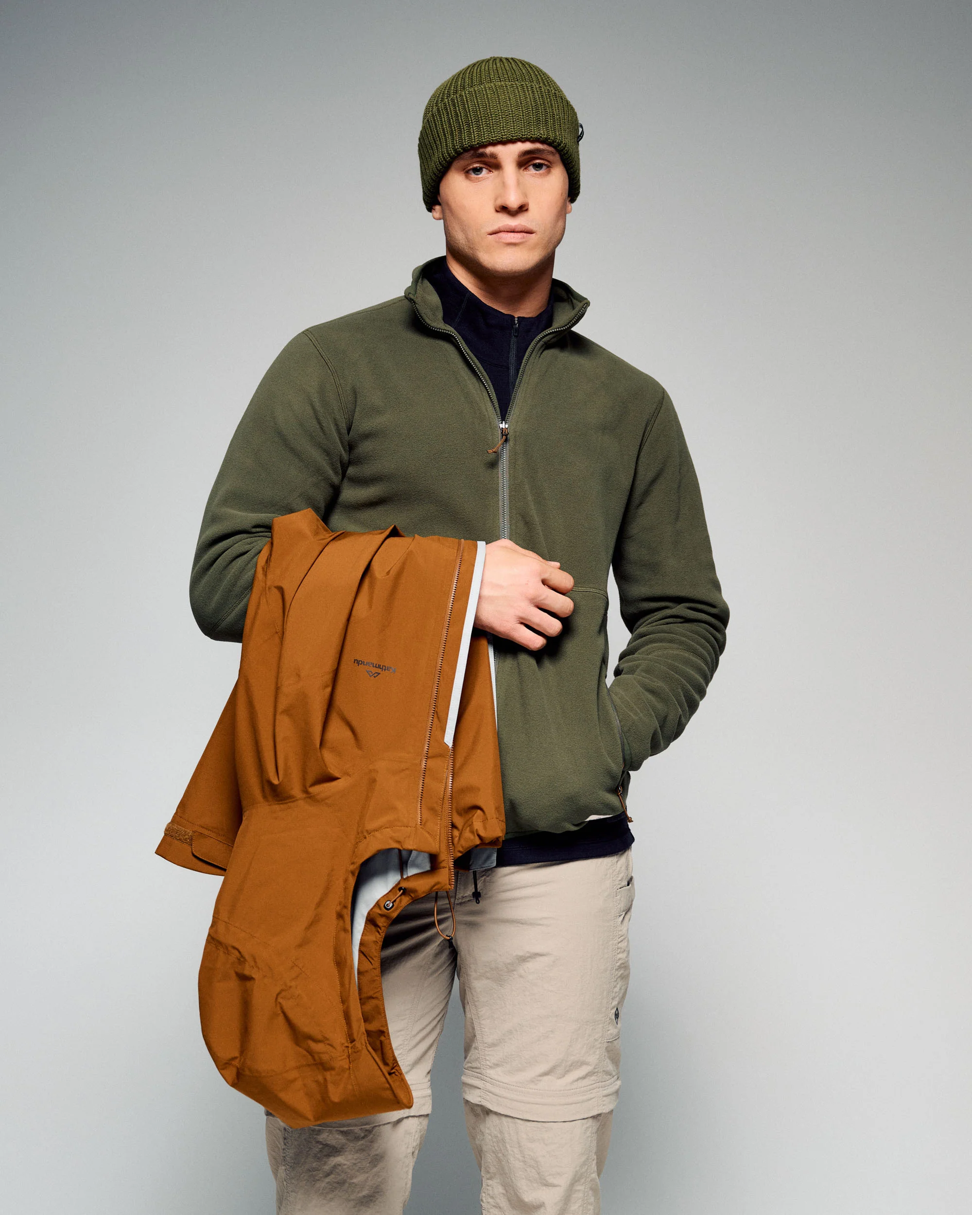 Men's Trailhead 3in1 Rain Hooded Jacket -  Bark - Image 9