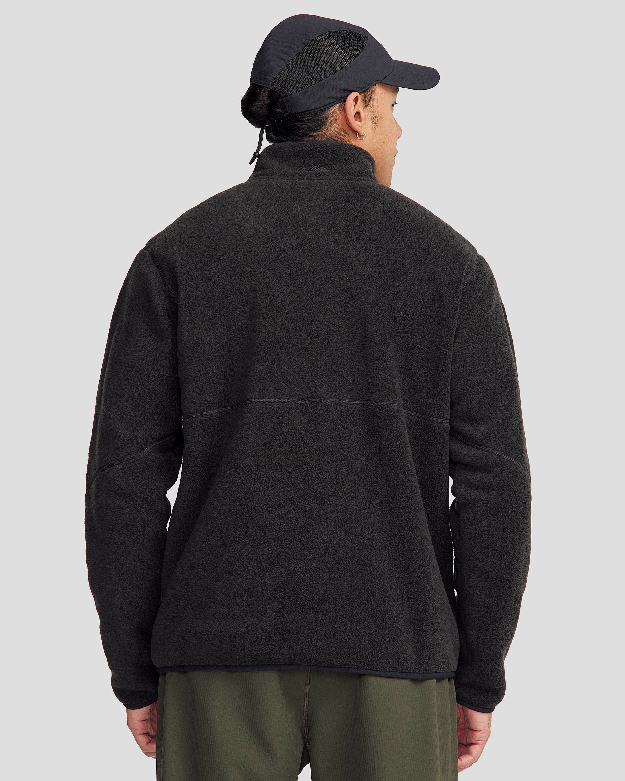 Men's Trailhead Fleece 1/4 Zip Pullover - Black Stingray - Image 4