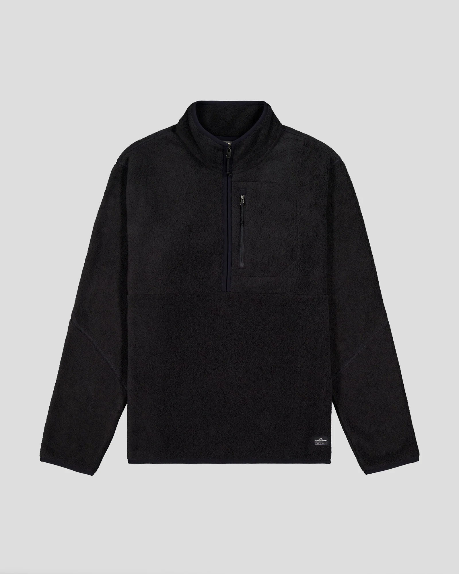 Men's Trailhead Fleece 1/4 Zip Pullover - Black Stingray - Image 5