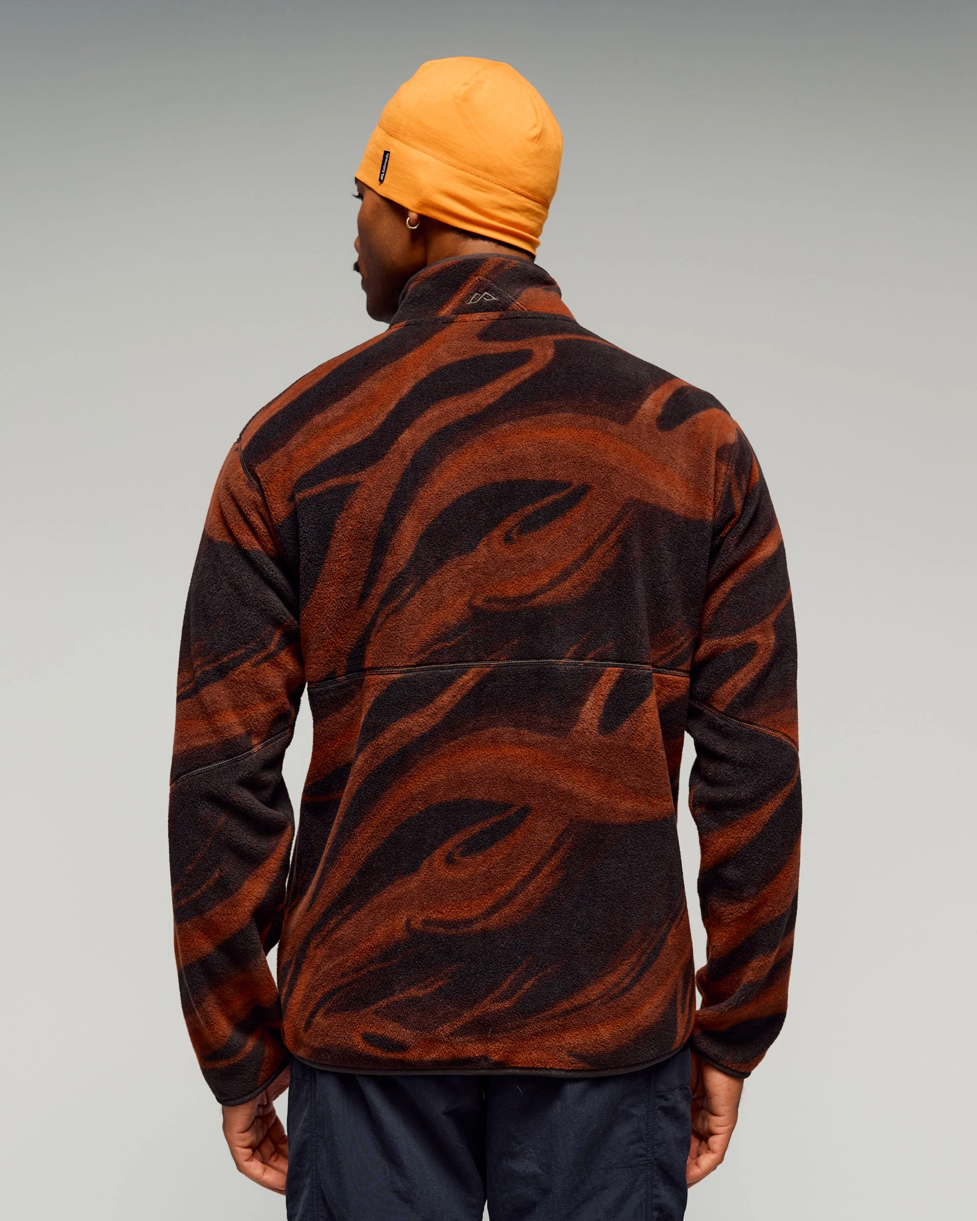 Men's Trailhead Fleece 1/4 Zip Pullover - Cocoa Braided River - Image 3
