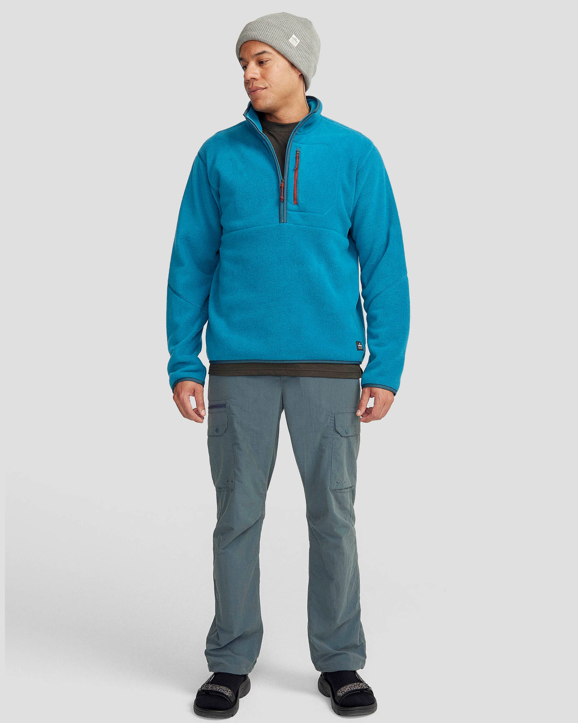 Men's Trailhead Fleece 1/4 Zip Pullover - Dark Eddy - Image 2