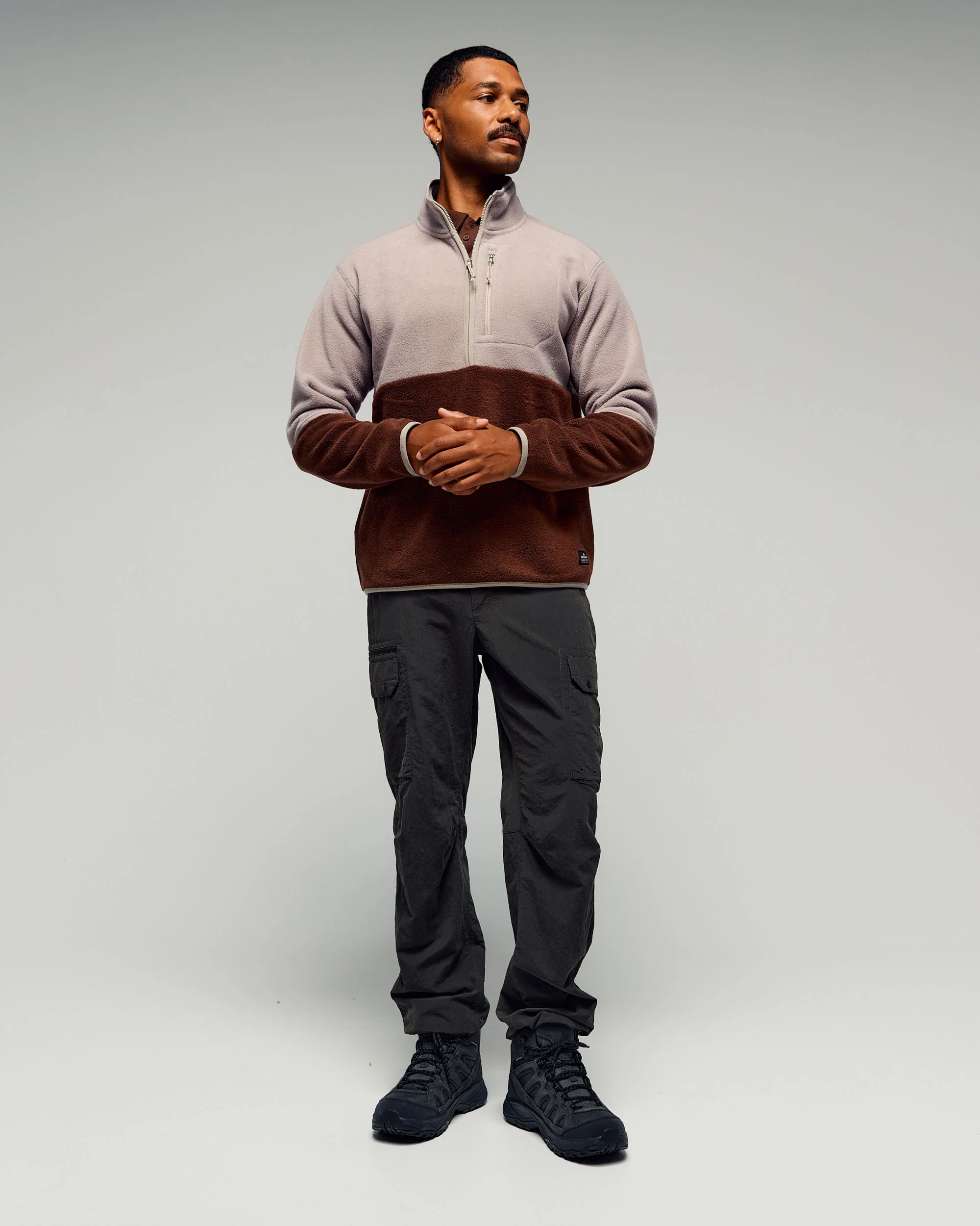 Men's Trailhead Fleece 1/4 Zip Pullover - Hike/Cocoa - Image 2