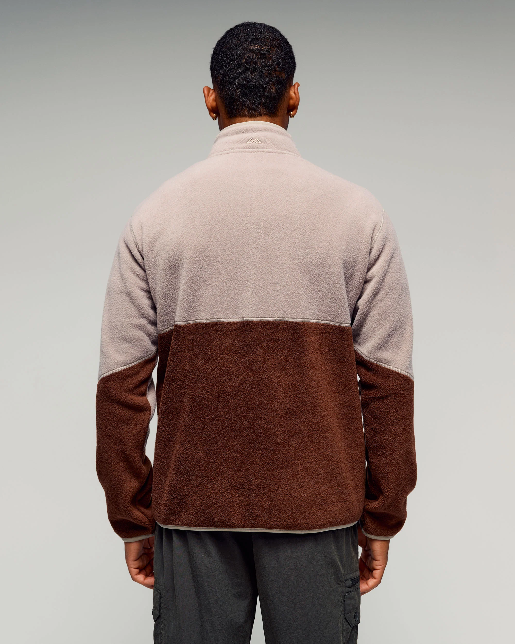 Men's Trailhead Fleece 1/4 Zip Pullover - Hike/Cocoa - Image 3