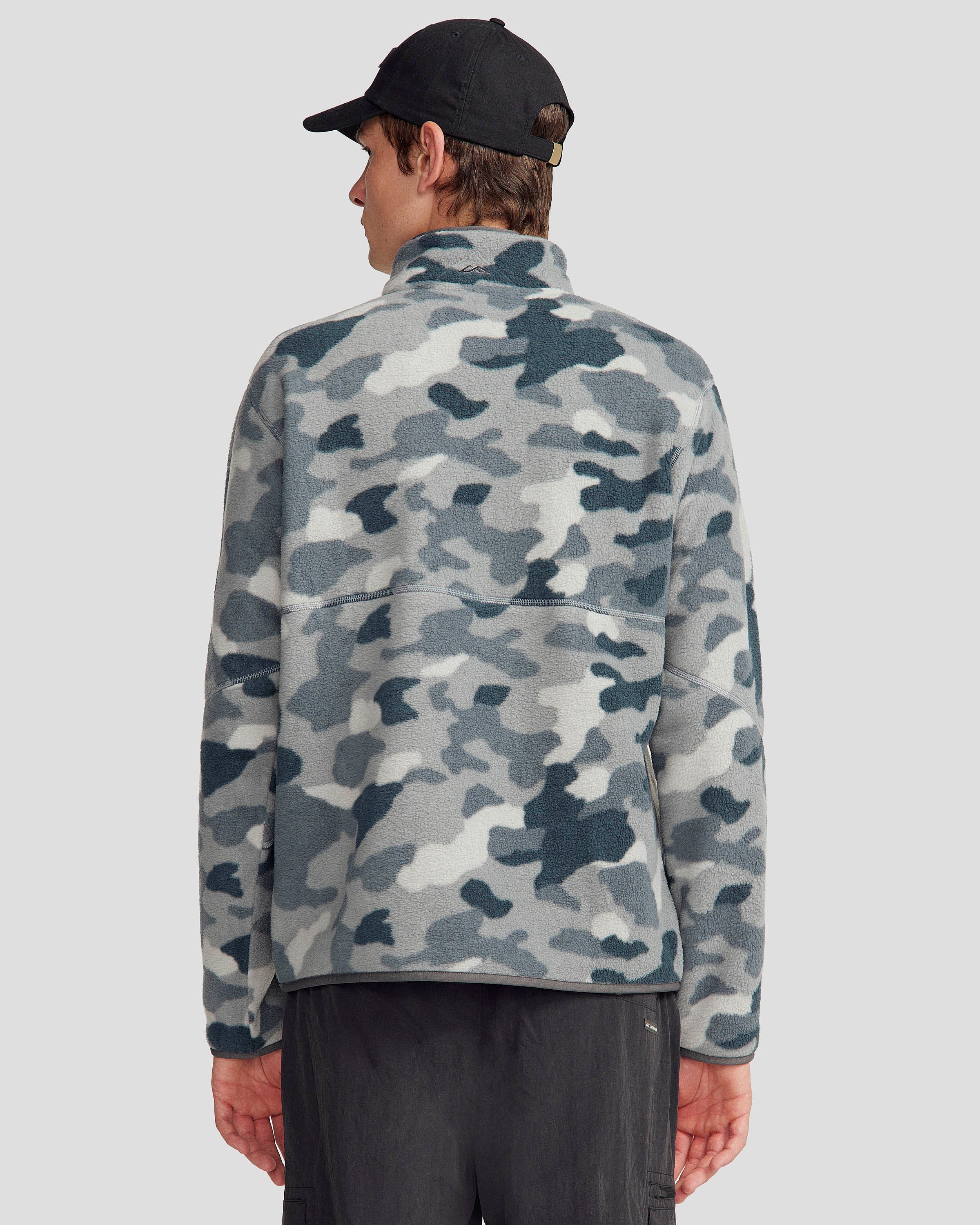 Men's Trailhead Fleece 1/4 Zip Pullover - Moon Tree Camo Print - Image 4