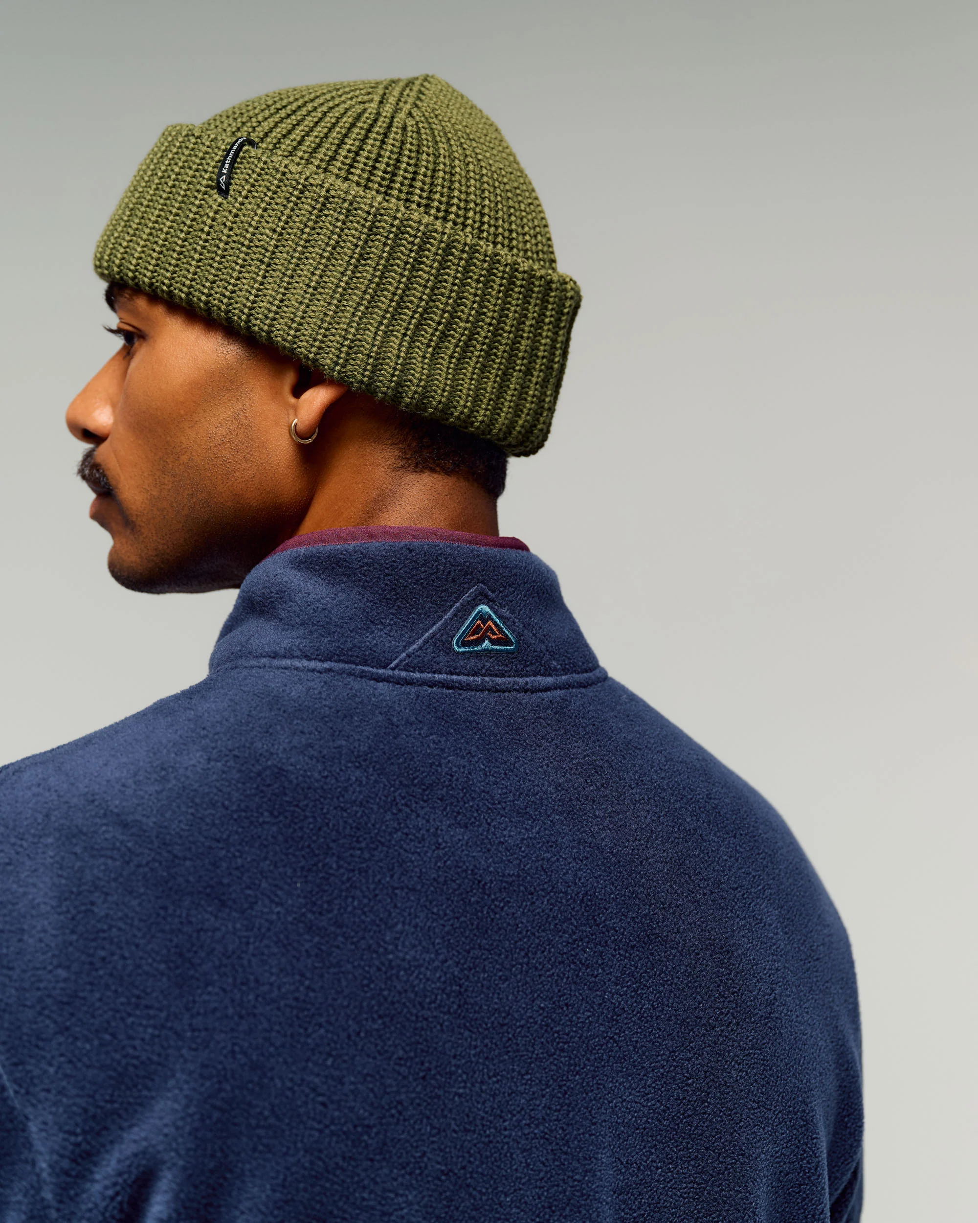 Men's Trailhead Fleece Heritage ¼ Zip Pullover - Pure Navy - Image 3