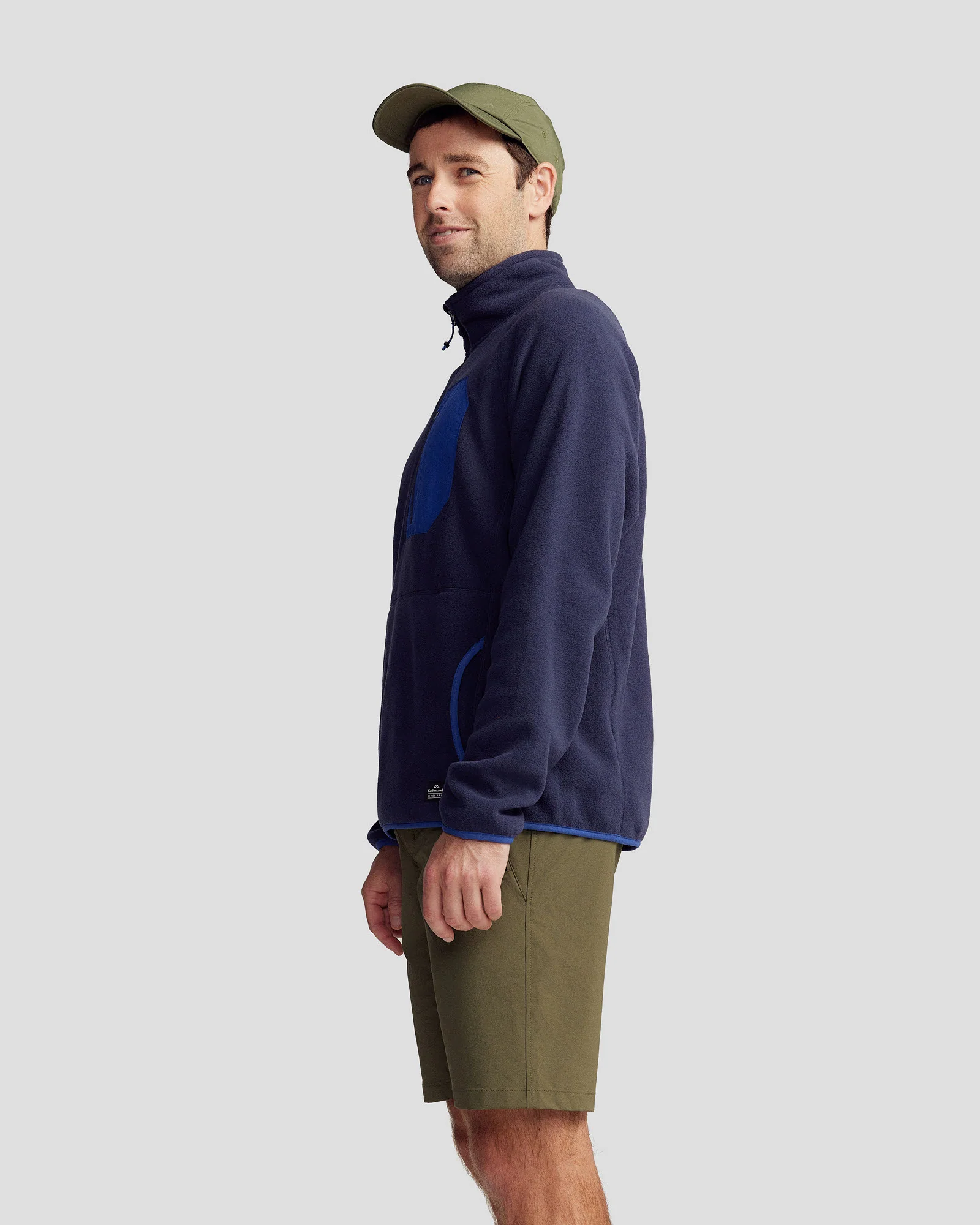 Men’s Trailhead Lightweight Fleece Pullover -  Bright Navy/Pure Navy - Image 3
