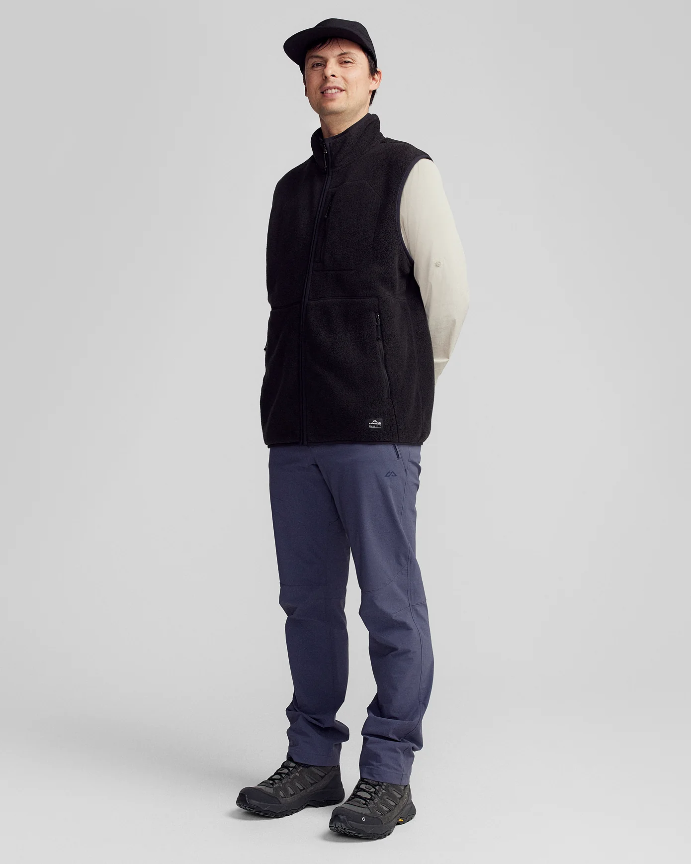 Men's Trailhead Fleece Vest - Black Stingray - Image 2