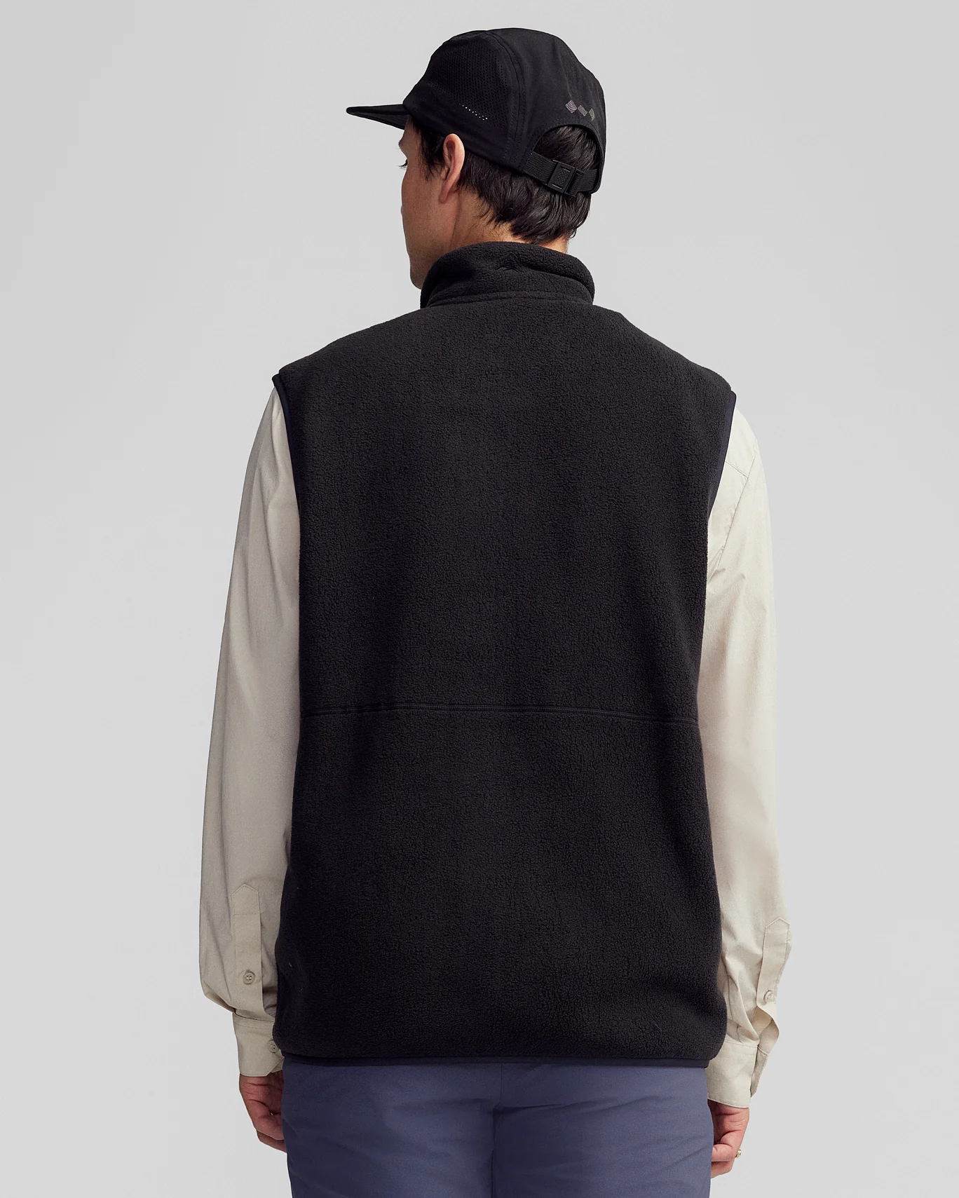 Men's Trailhead Fleece Vest - Black Stingray - Image 4