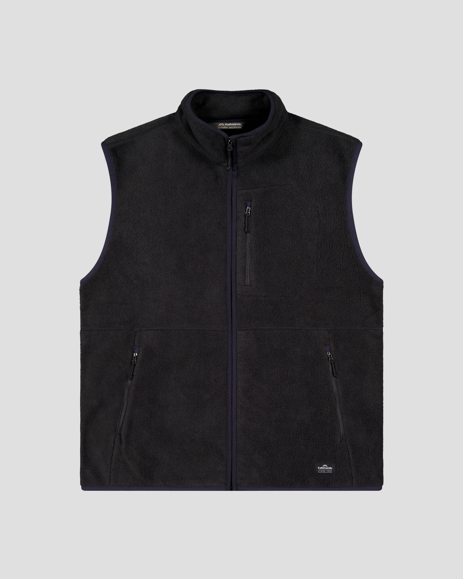 Men's Trailhead Fleece Vest - Black Stingray - Image 5