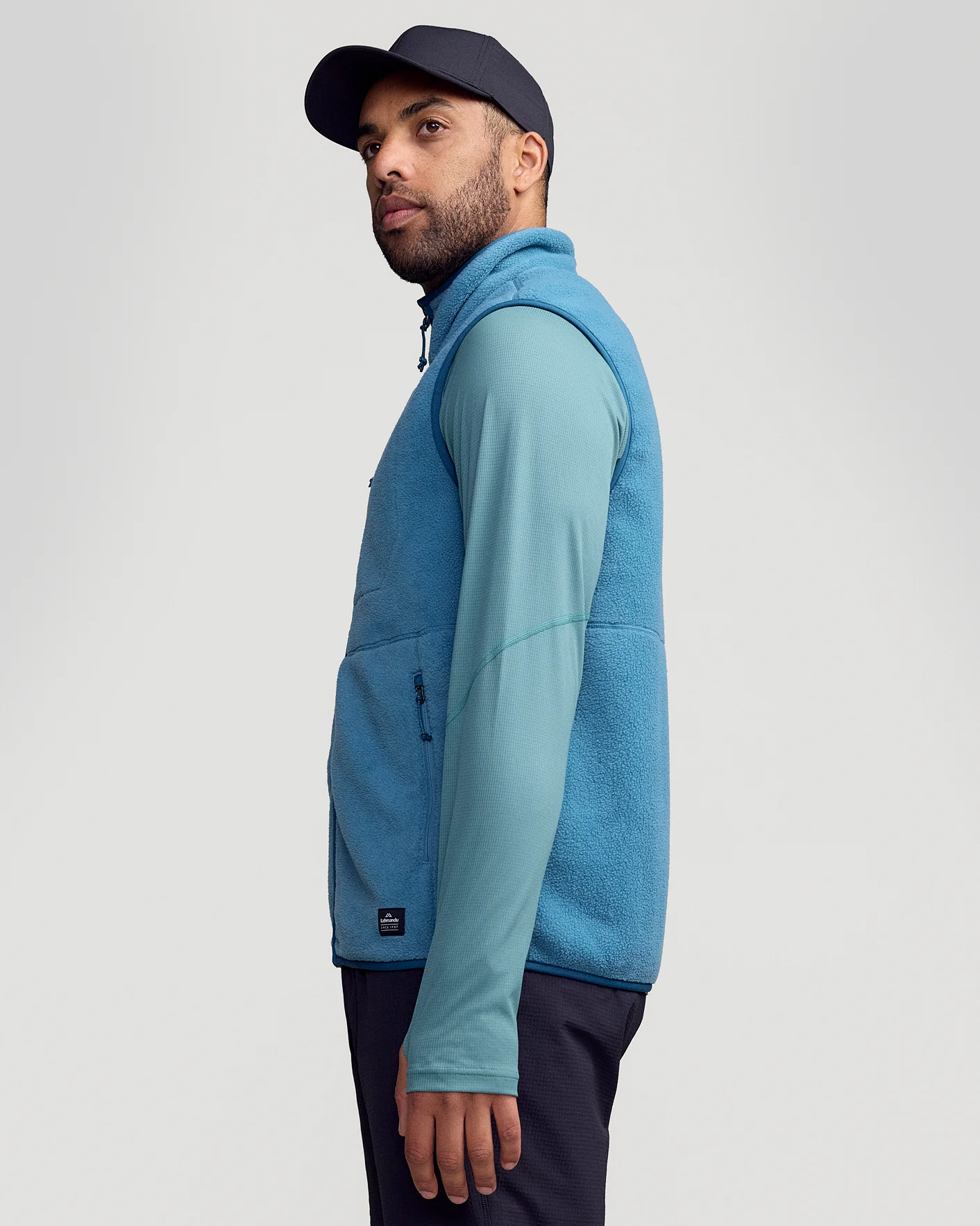 Men's Trailhead Fleece Vest - Washed Blue - Image 3