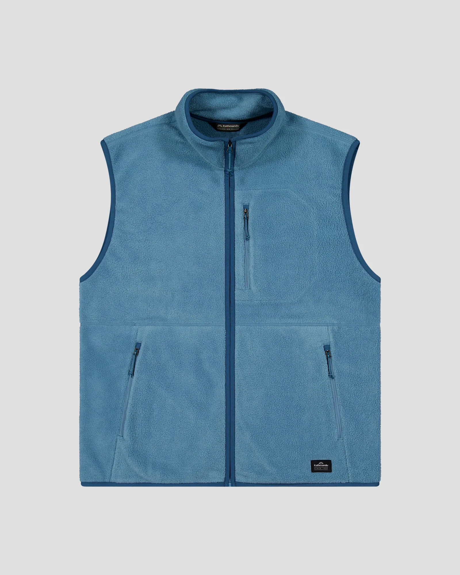 Men's Trailhead Fleece Vest - Washed Blue - Image 5