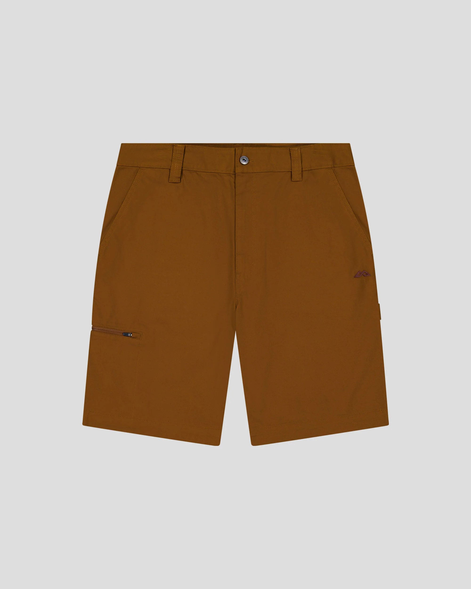 Men’s Weekend Cotton Shorts  -  Bark - Image 4