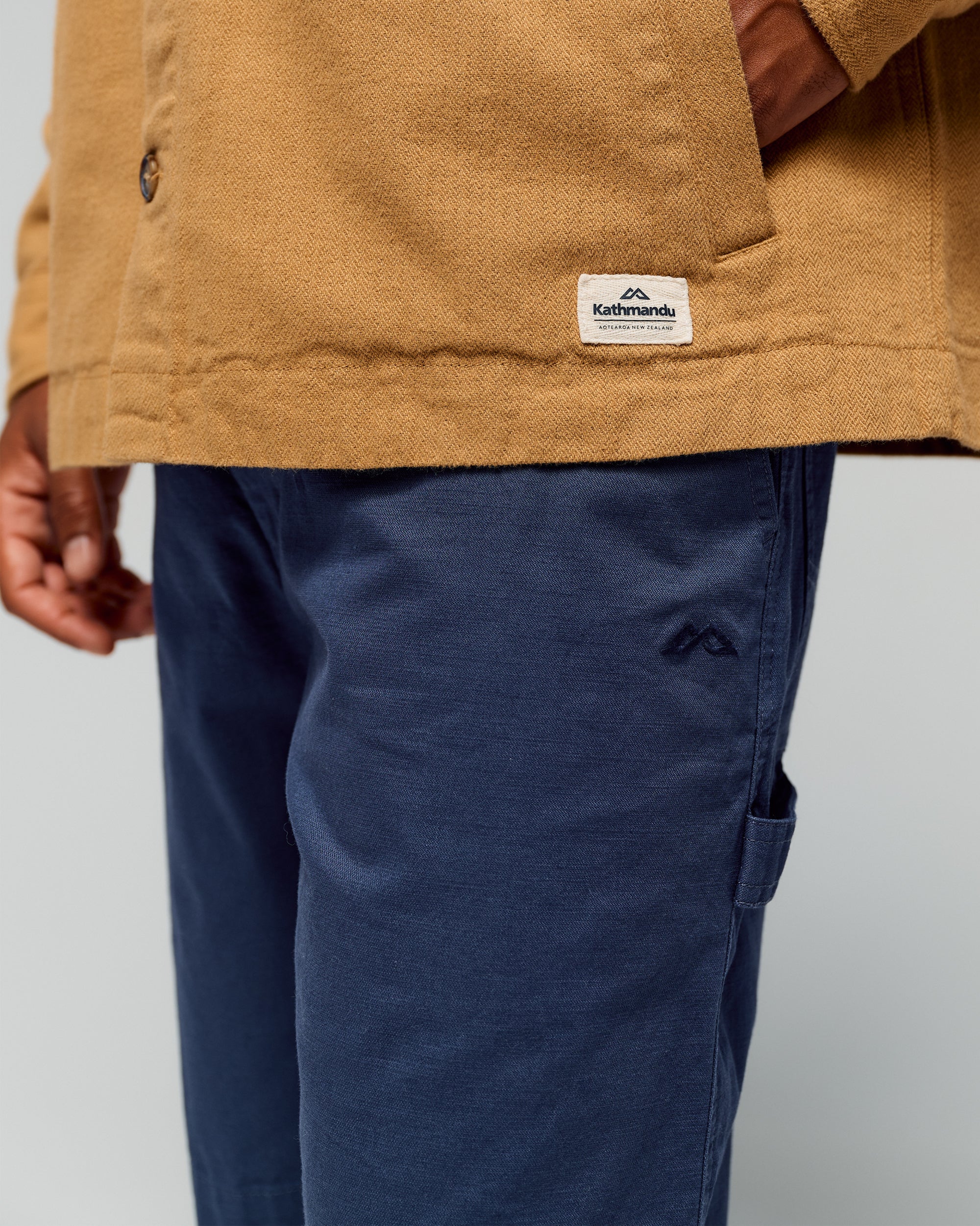 Men’s Weekend Cotton Shorts  -  Mid Navy - Image 2