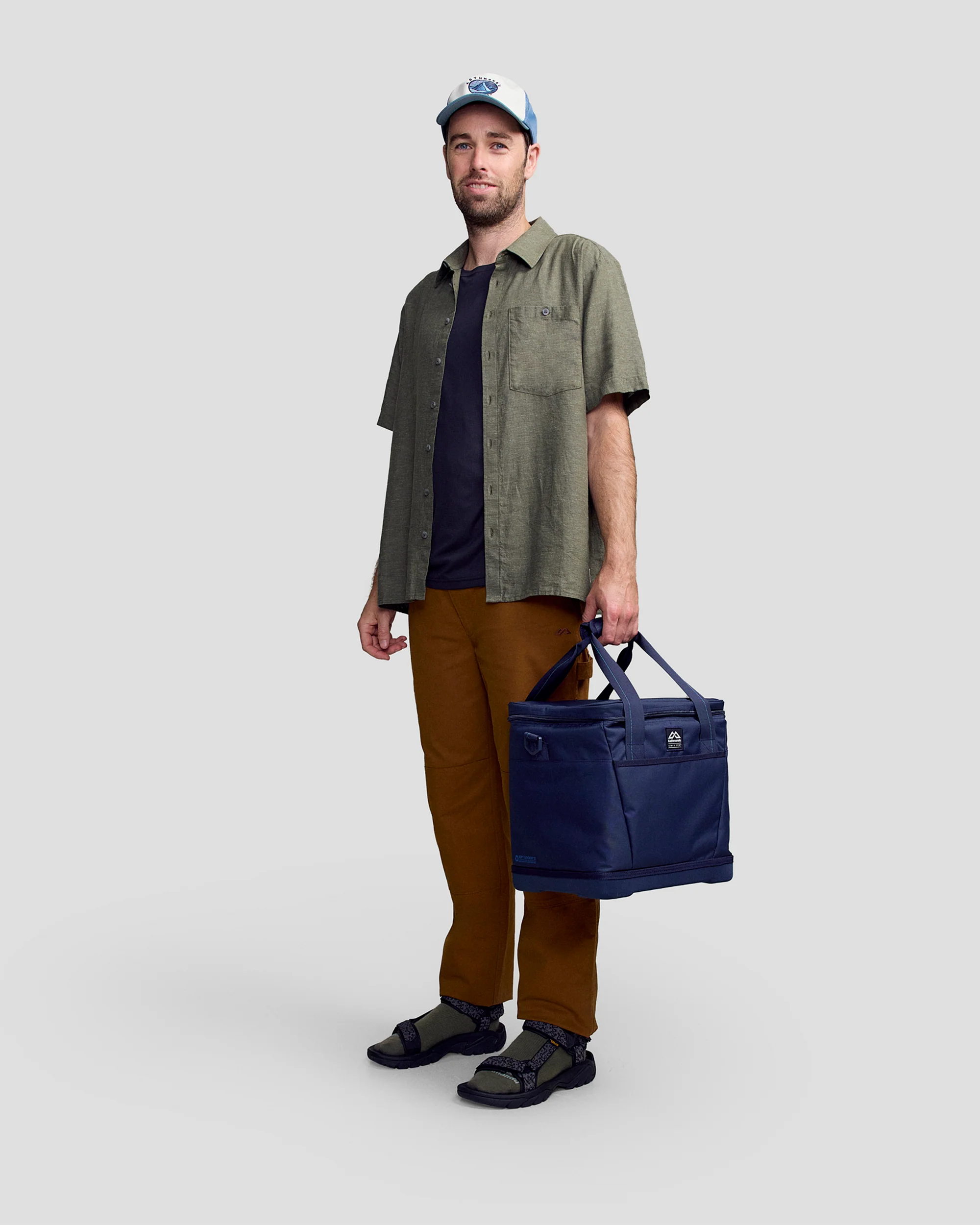 Men’s Weekend Natural Short Sleeve Shirt -  Beech Chambray - Image 2