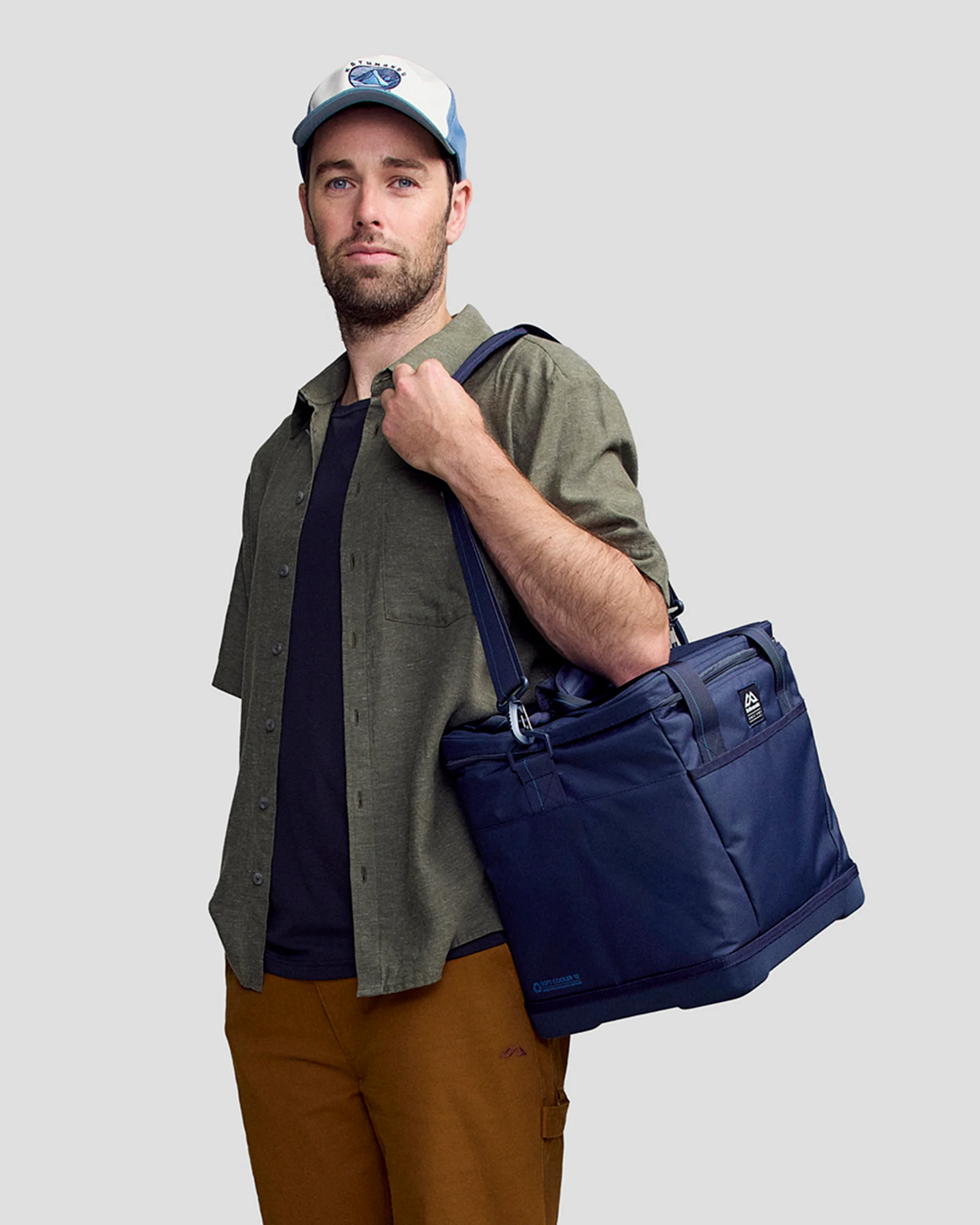 Men’s Weekend Natural Short Sleeve Shirt -  Beech Chambray - Image 3