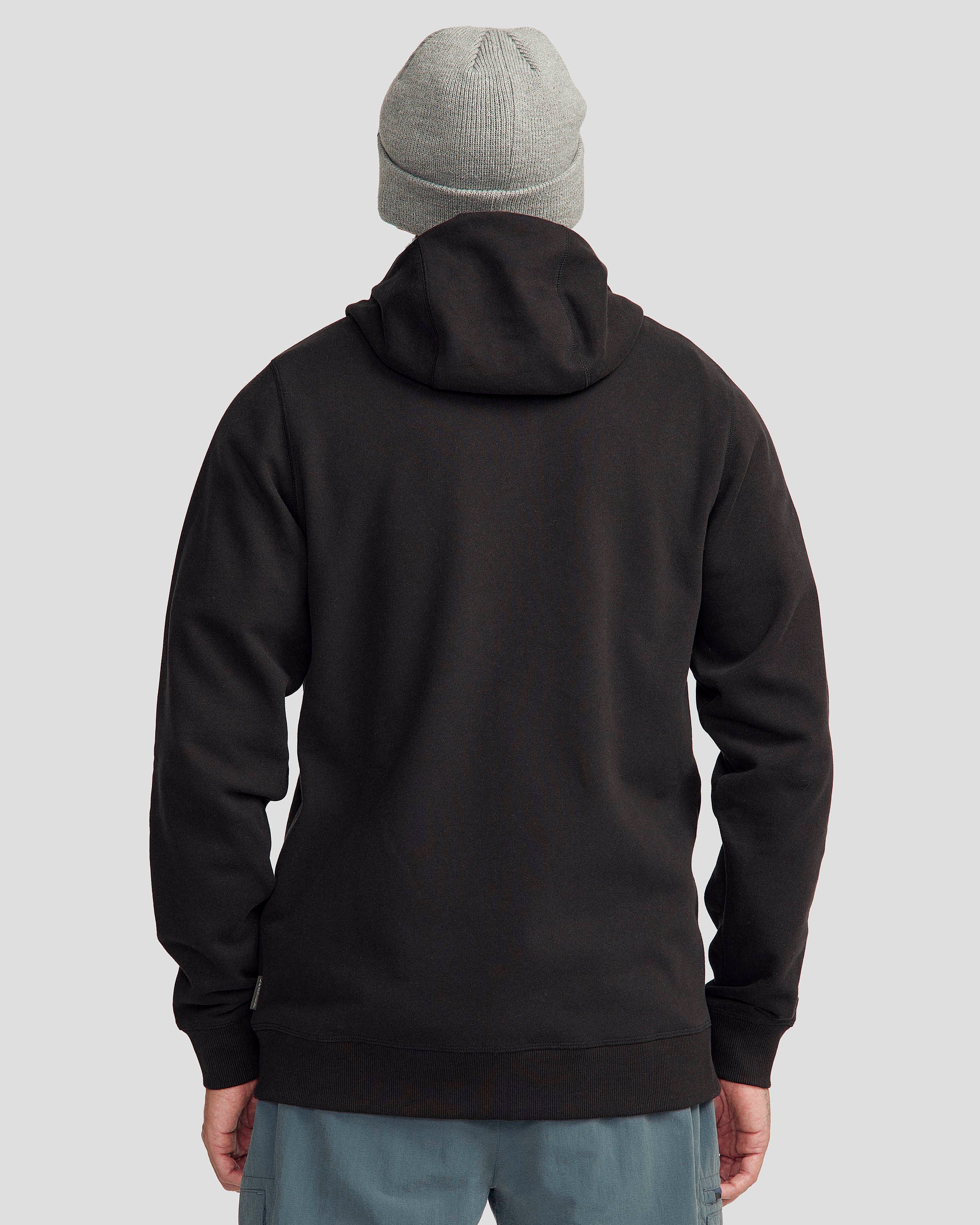Men's Full-zip Hoodie - Black Stingray - Image 4