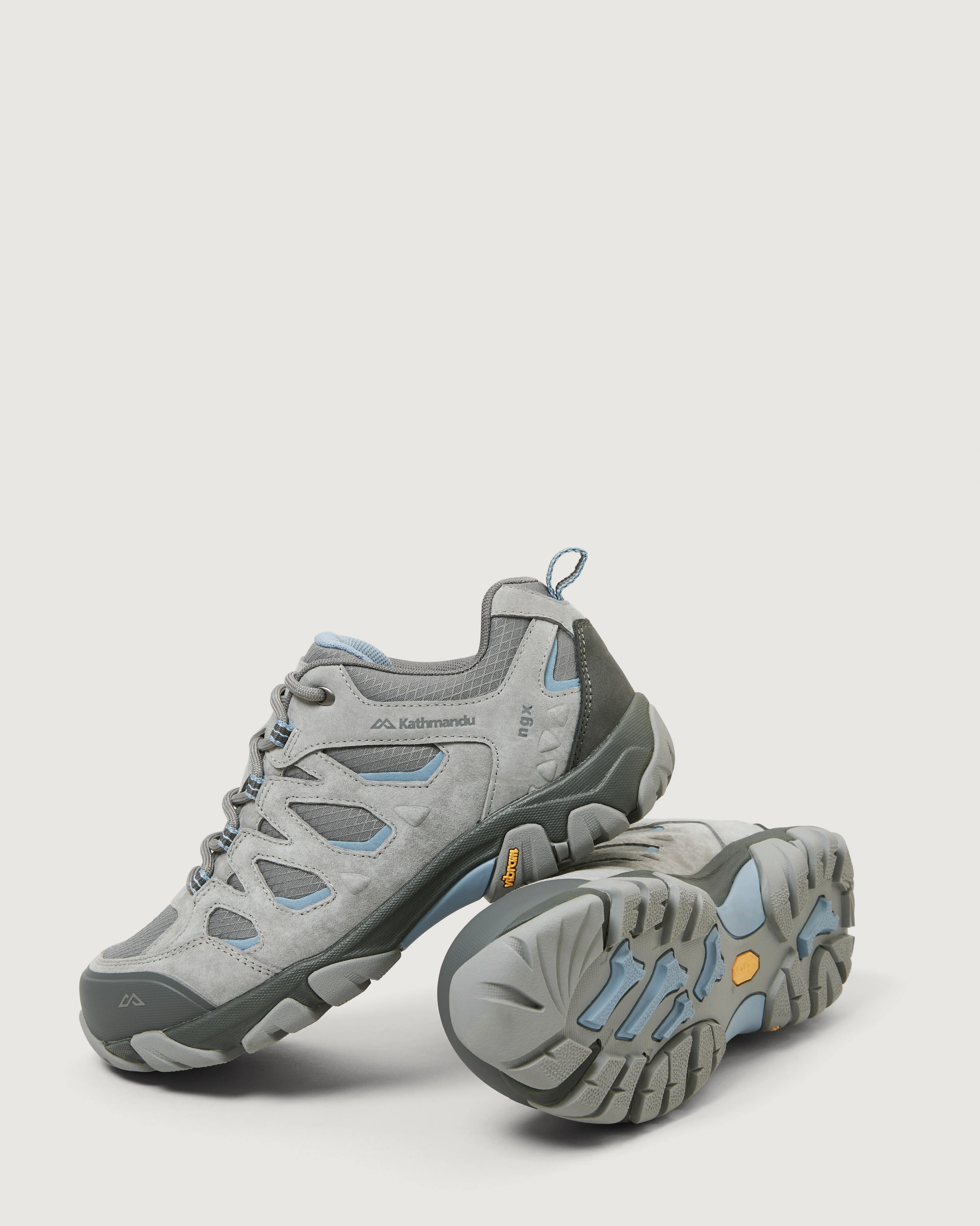 Women's Mornington Waterproof Hiking Shoes - Steel Grey/Faded Denim - Image 3