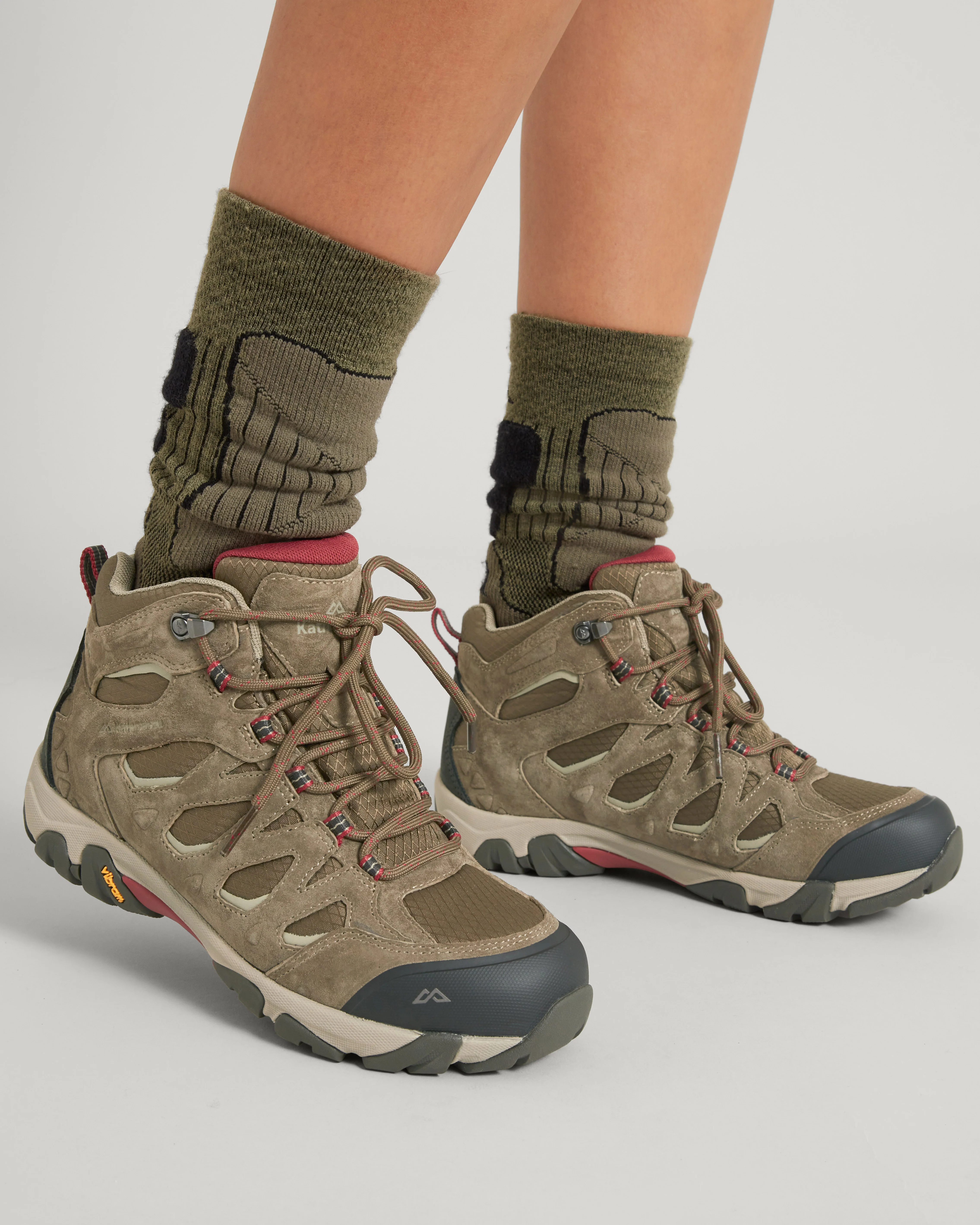 Women's Mornington Waterproof Mid Hiking Boots - Olive/Umber - Image 2