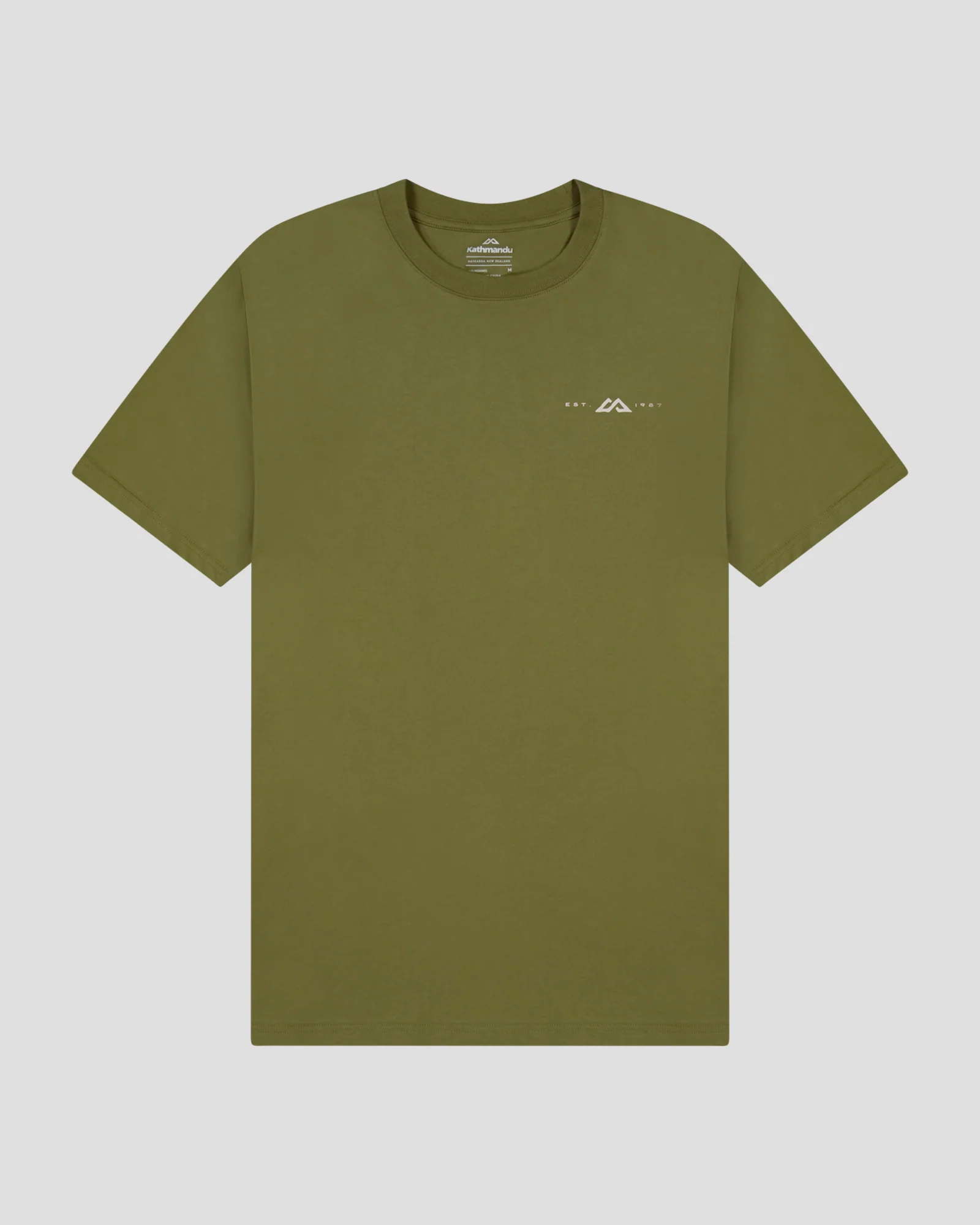 Men's Mountain Rays Organic Cotton T-shirt - Dark Fern - Image 5