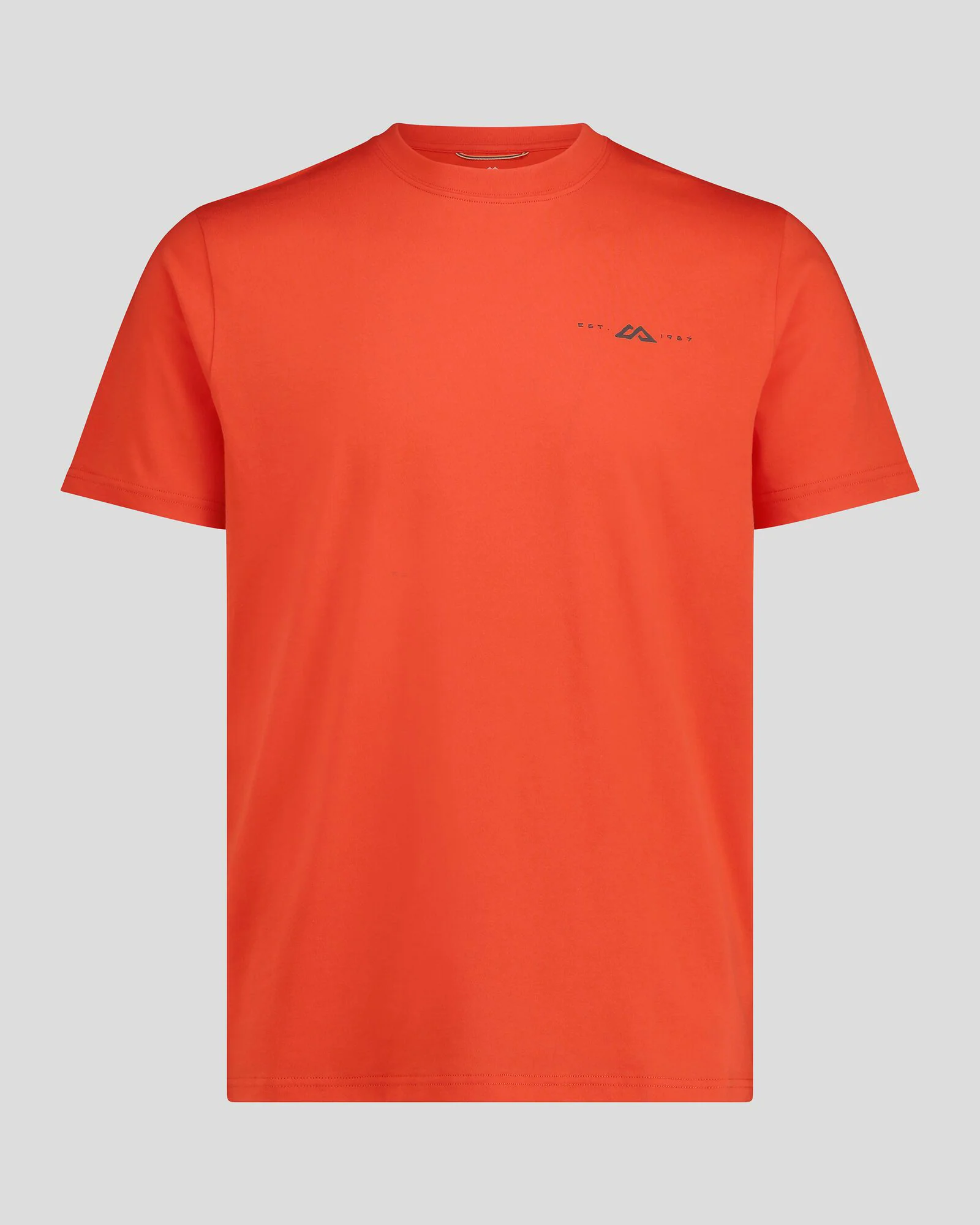 Men's Mountain Rays Organic Cotton T-shirt - Hut Orange - Image 4